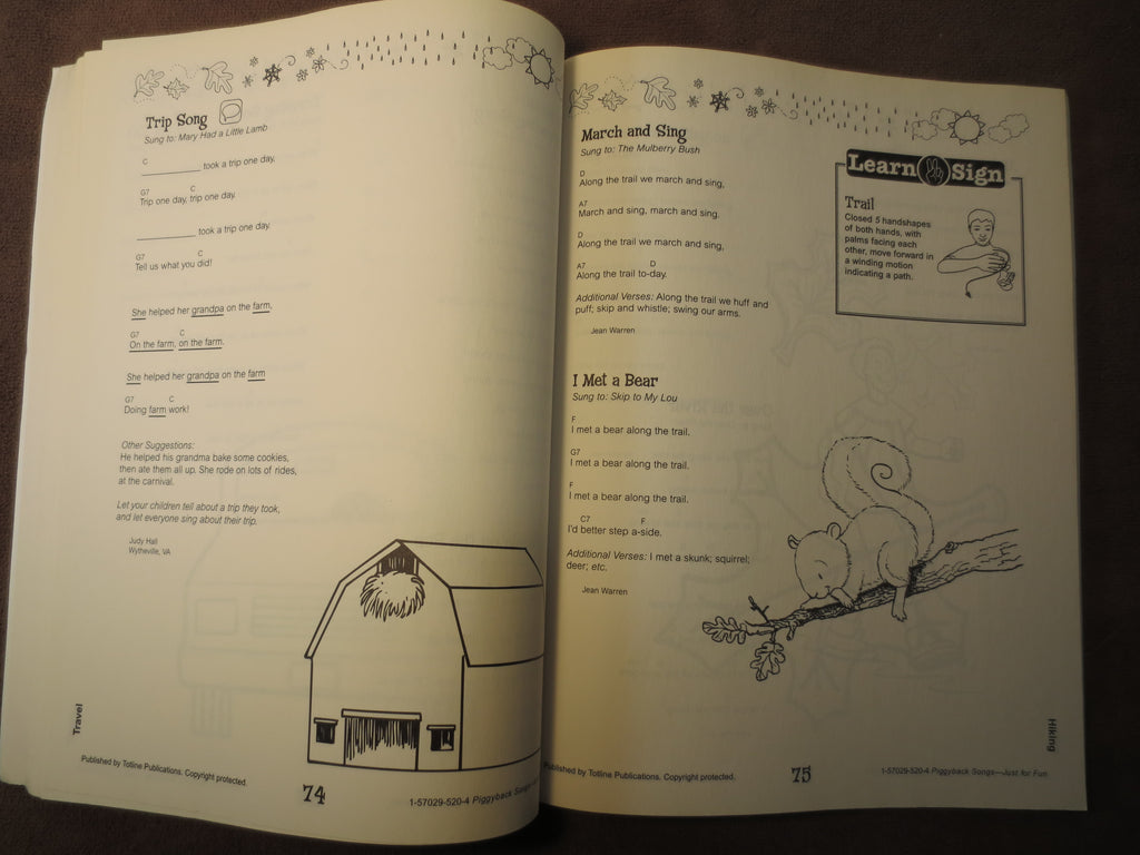 Piggyback Songs – Children's Songbook for Ages 3–6 Sheet Music