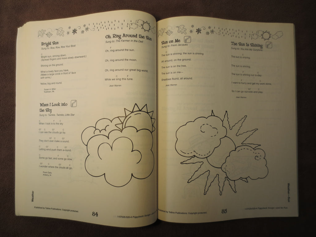 Piggyback Songs – Children's Songbook for Ages 3–6 Sheet Music