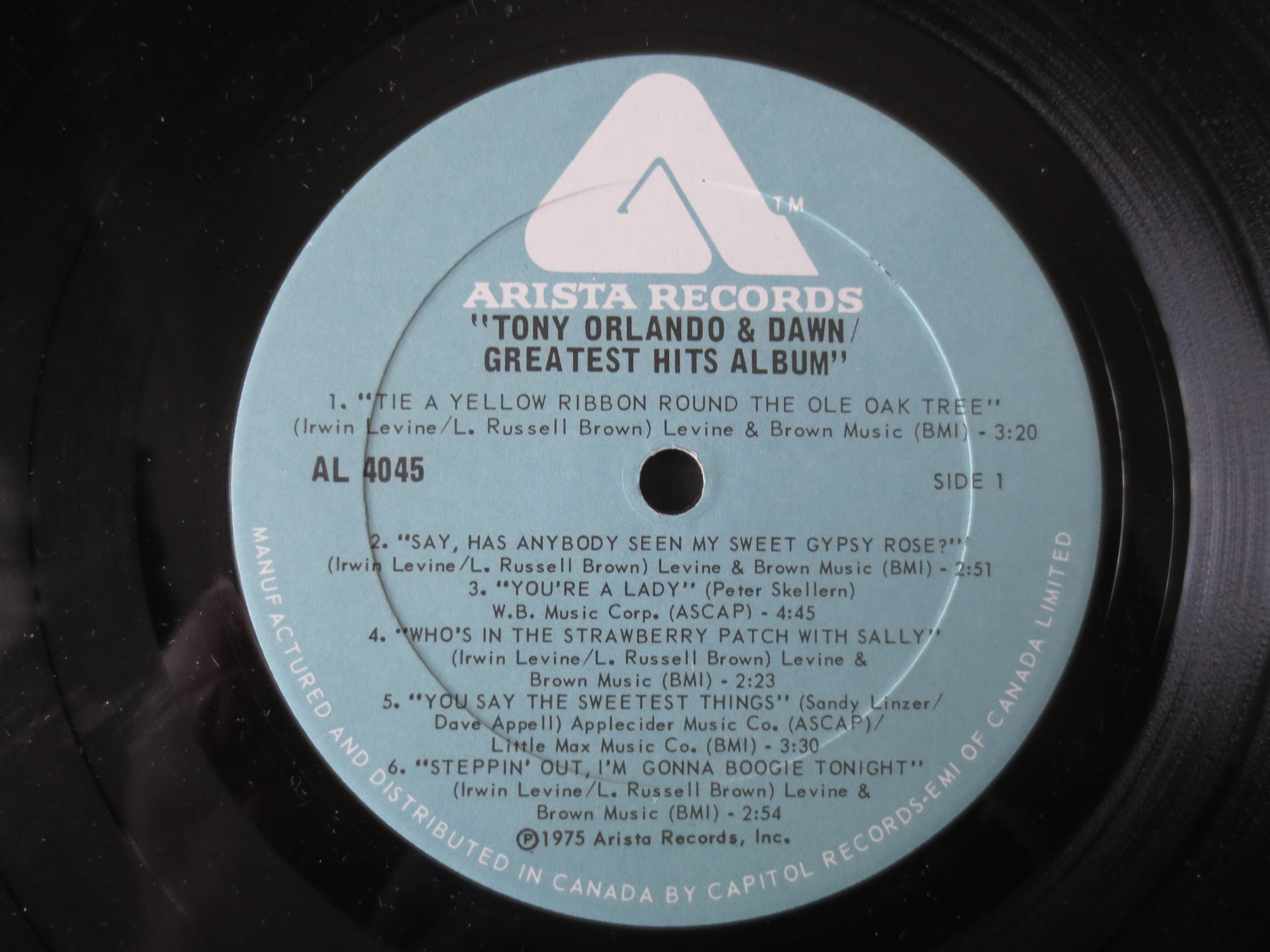 Tony Orlando & Dawn – Greatest Hits (1975) Vinyl LP