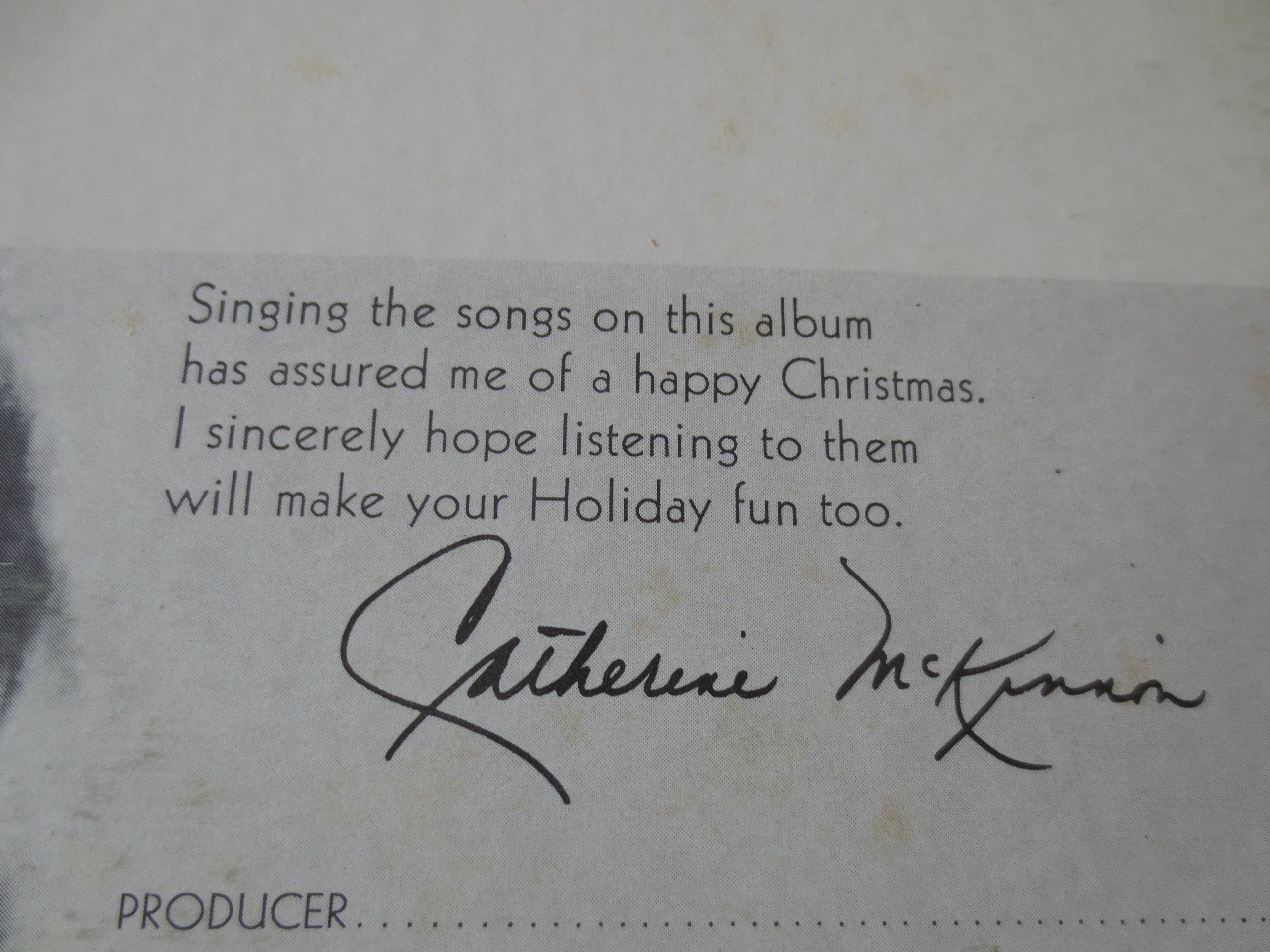 Catherine McKinnon – I'll Be Home for Christmas (1966) Vinyl LP