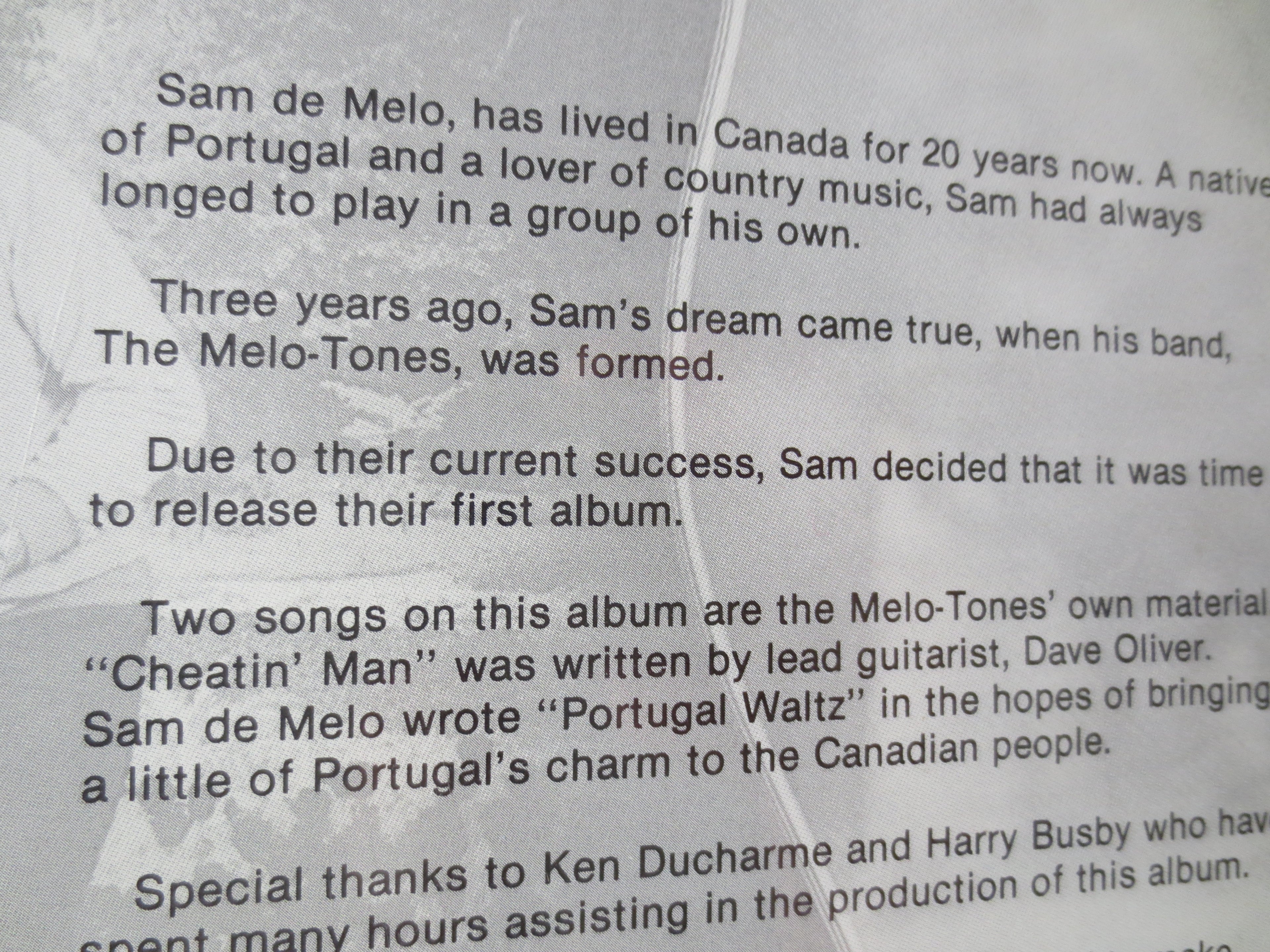 Sam De Melo – Sam De Melo (1974) Vinyl LP