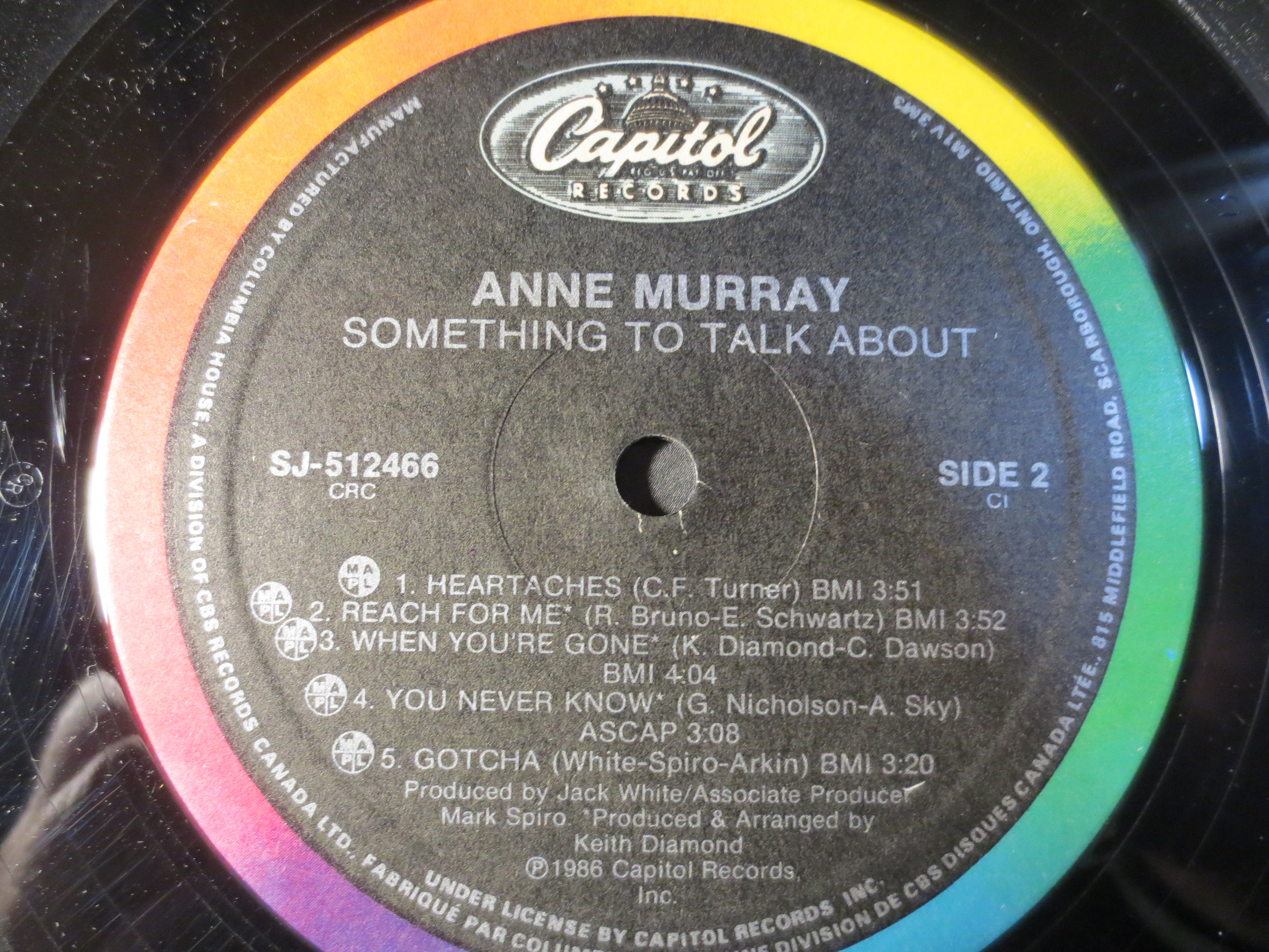 Anne Murray – Something to Talk About (1986) Vinyl LP