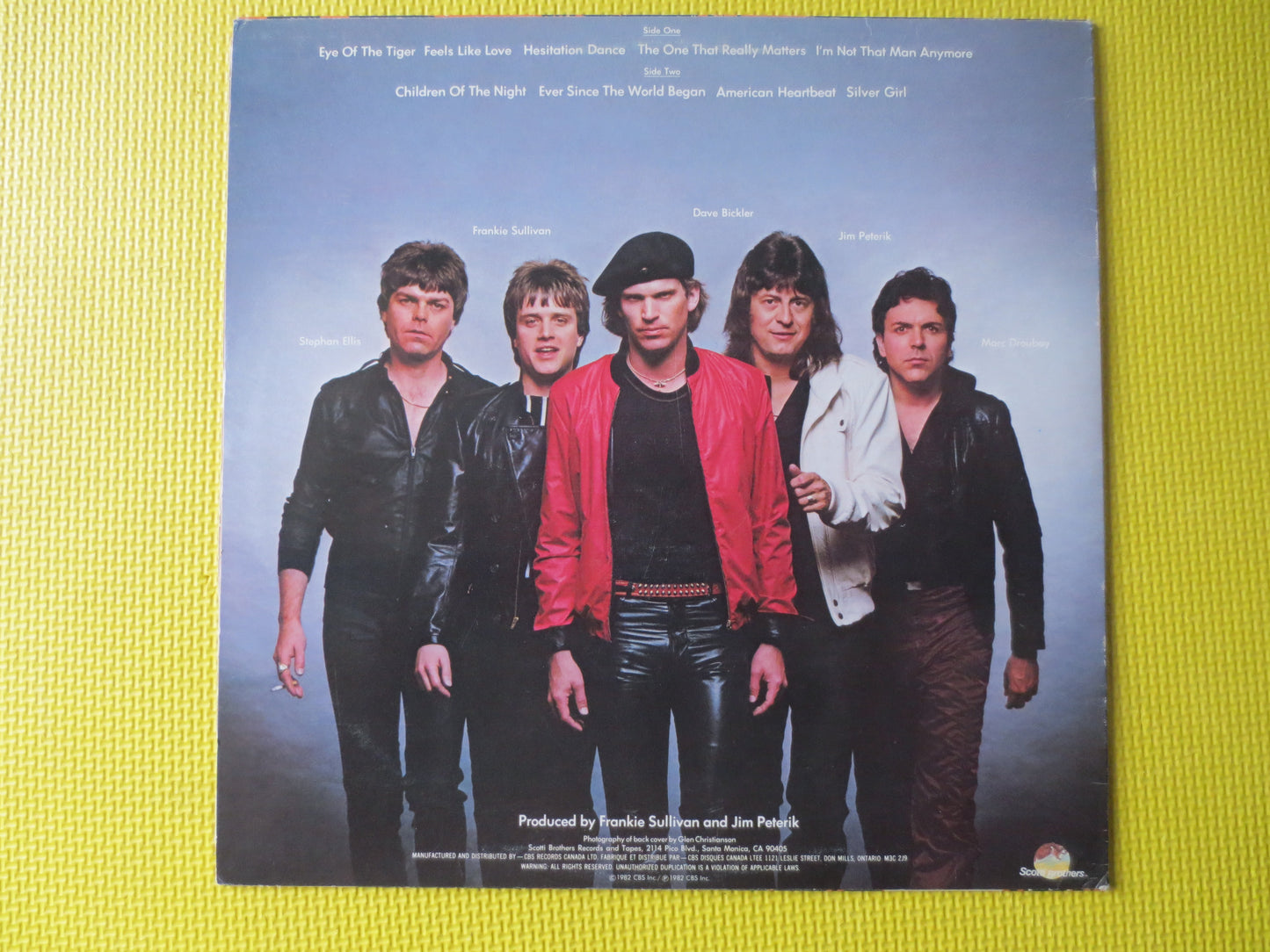 SURVIVOR, EYE of the TIGER, Survivor lps, Vintage Vinyl, Record Vinyl, Vinyl Record, Vinyl lps, Rock Record, 1982 Records