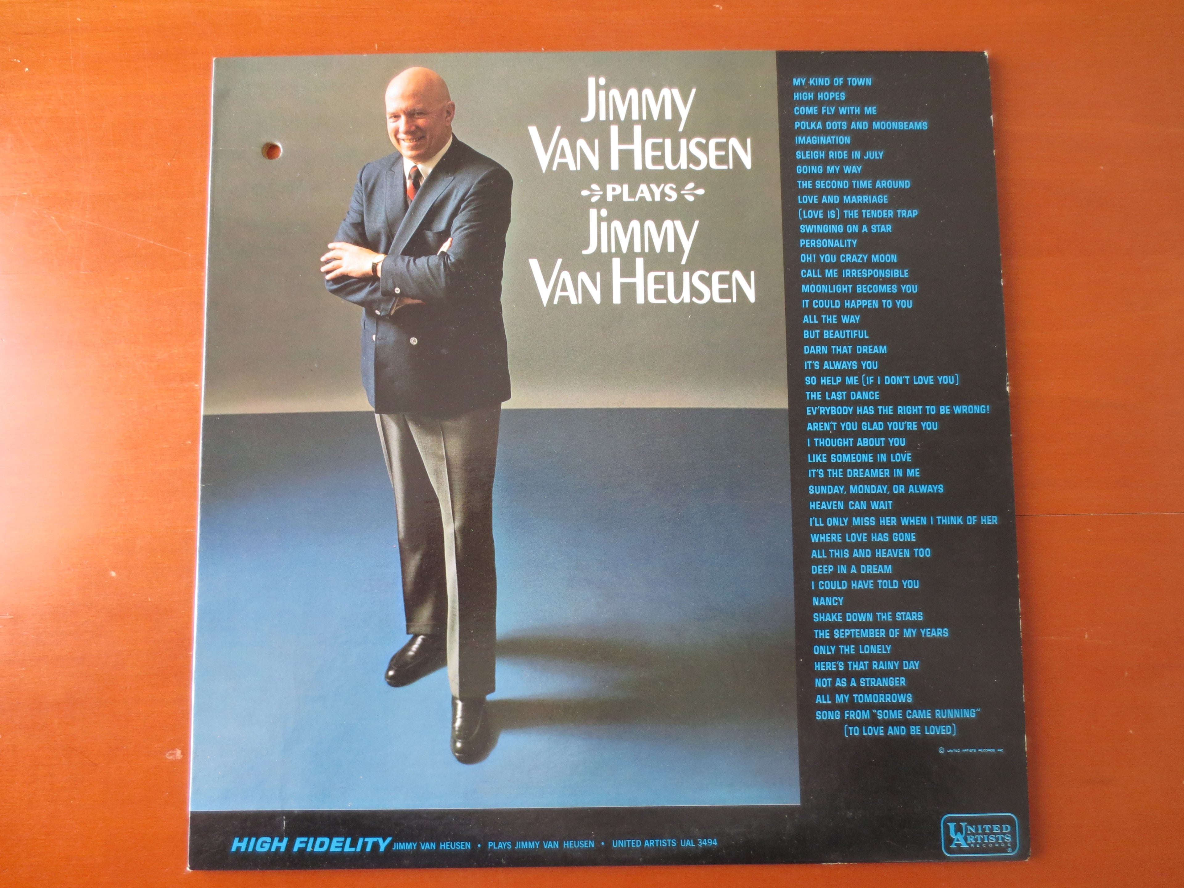 Jimmy Van Heusen – Jimmy Van Heusen Plays Jimmy Van Heusen (1966) Vinyl LP