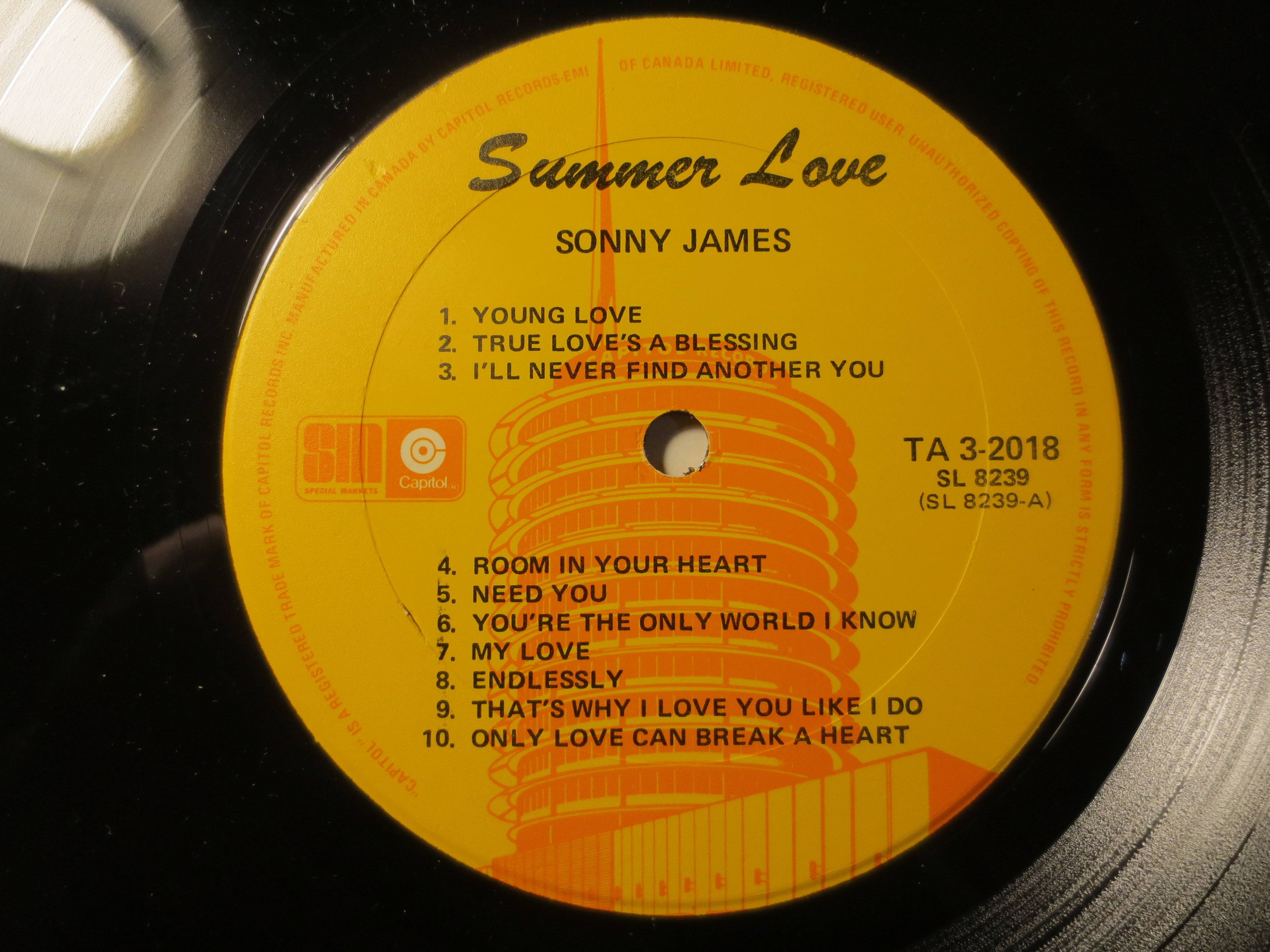 Sonny James – Summer Love (1979) Vinyl LP
