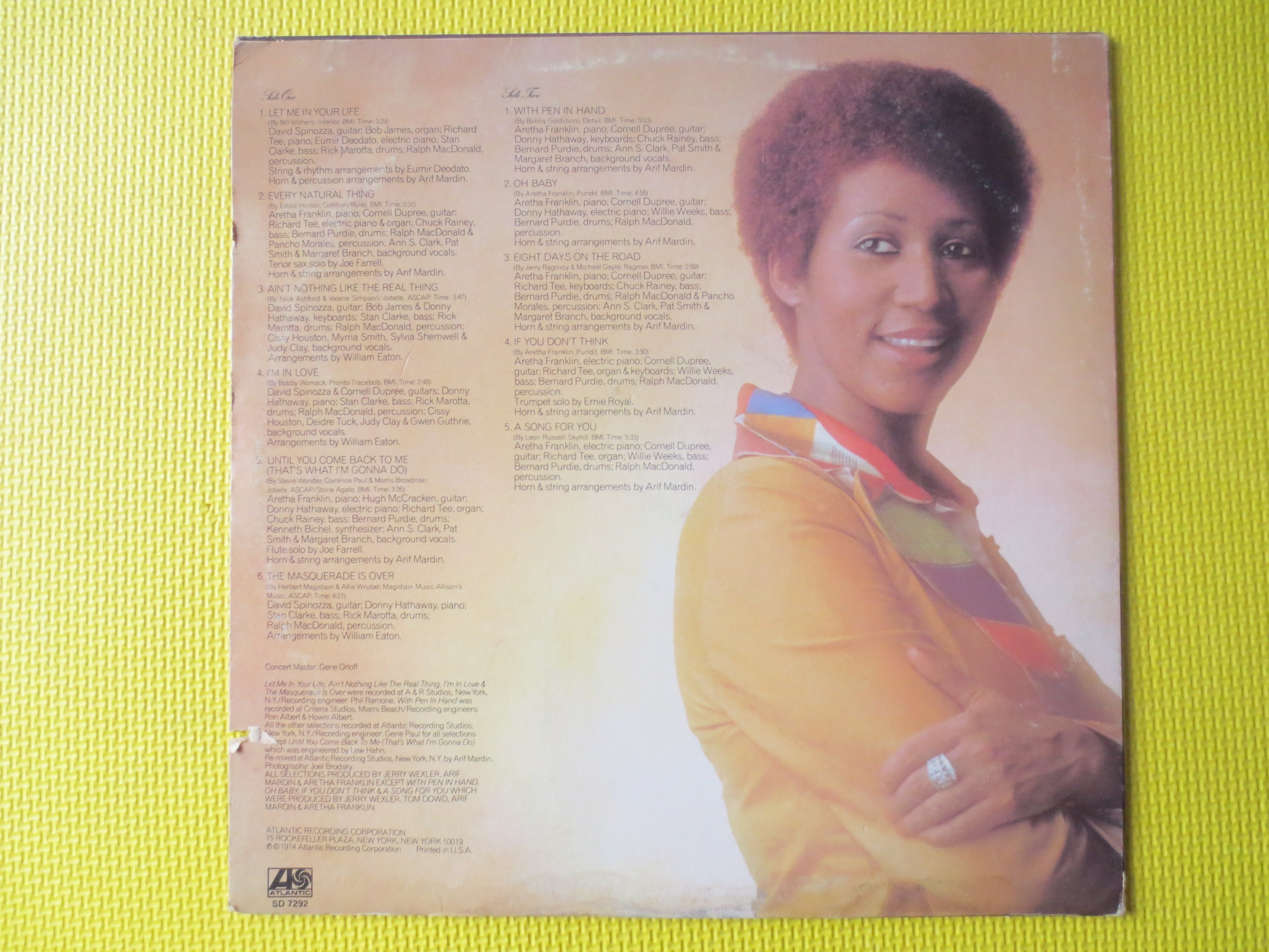 Aretha Franklin – Let Me in Your Life (1974) Vinyl LP