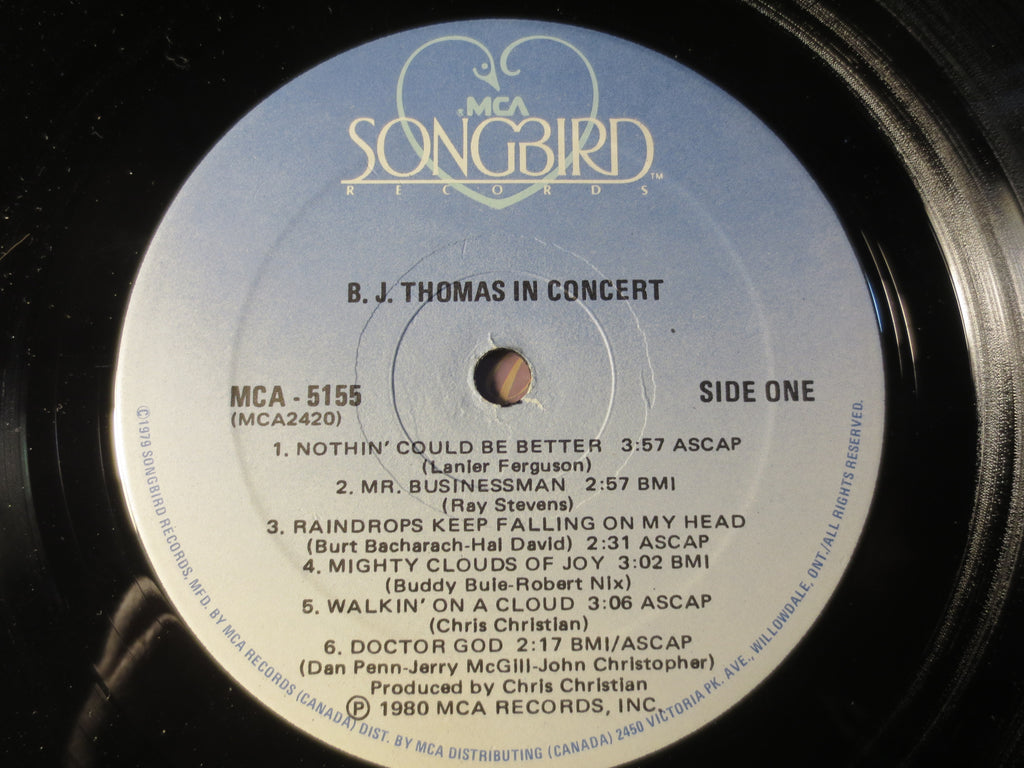 B.J. Thomas – In Concert (1980) Vinyl LP