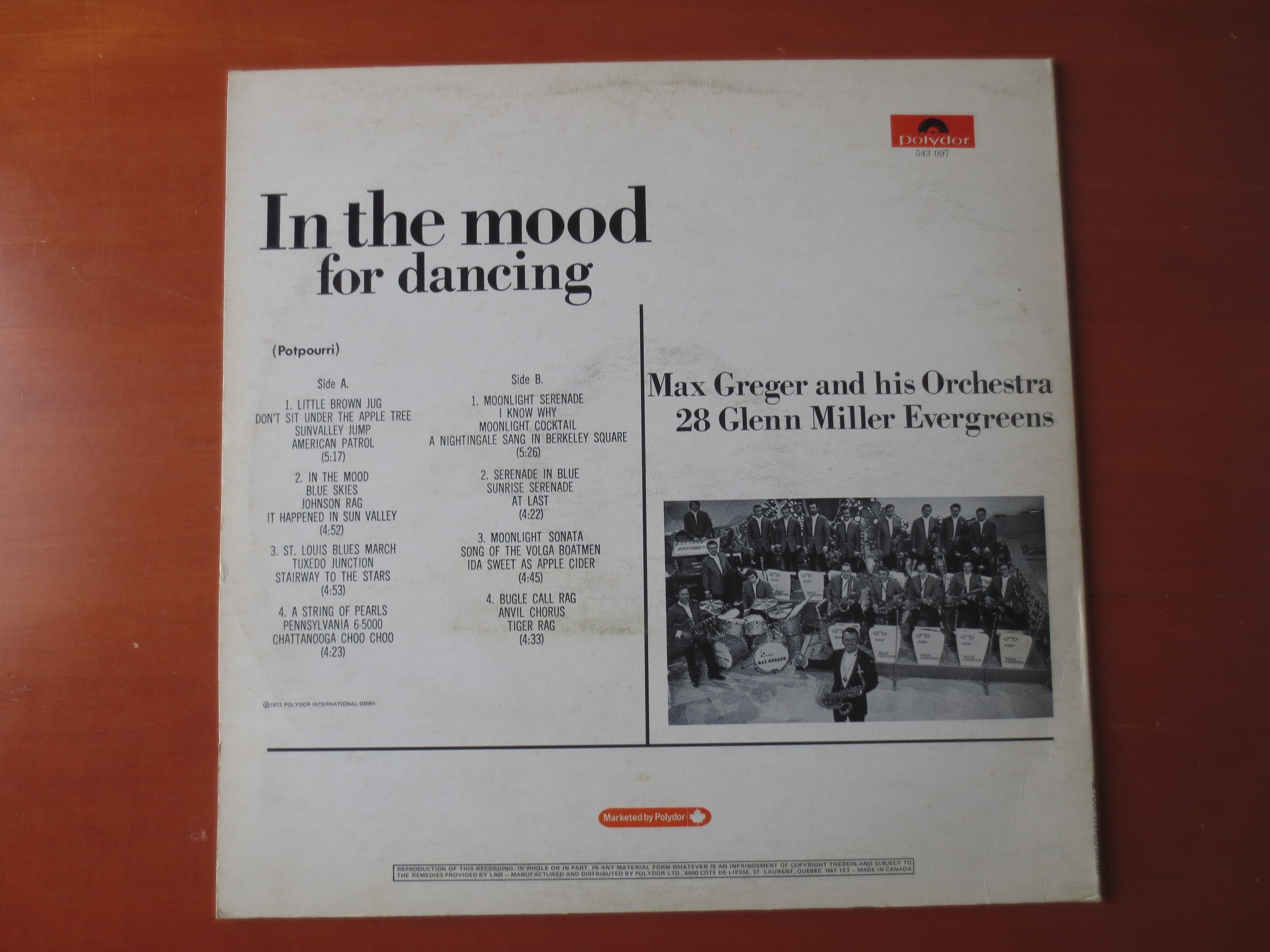 Max Greger – In the Mood (1968) Vinyl LP