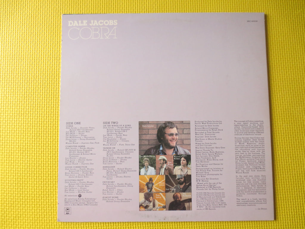 Dale Jacobs – Cobra (1979) Vinyl LP