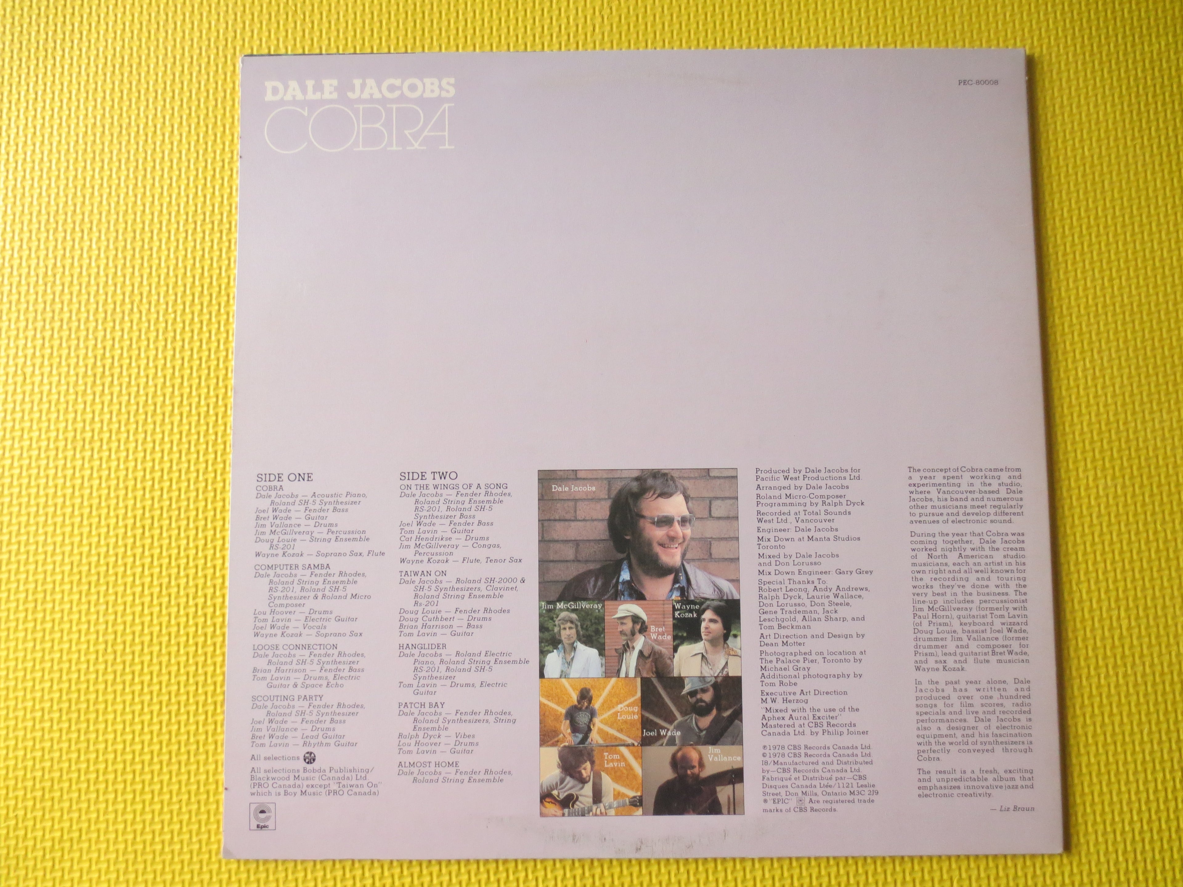 Dale Jacobs – Cobra (1979) Vinyl LP