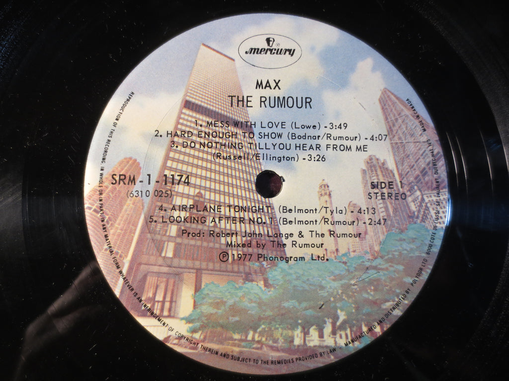 The Rumour – Max (1977) Vinyl LP