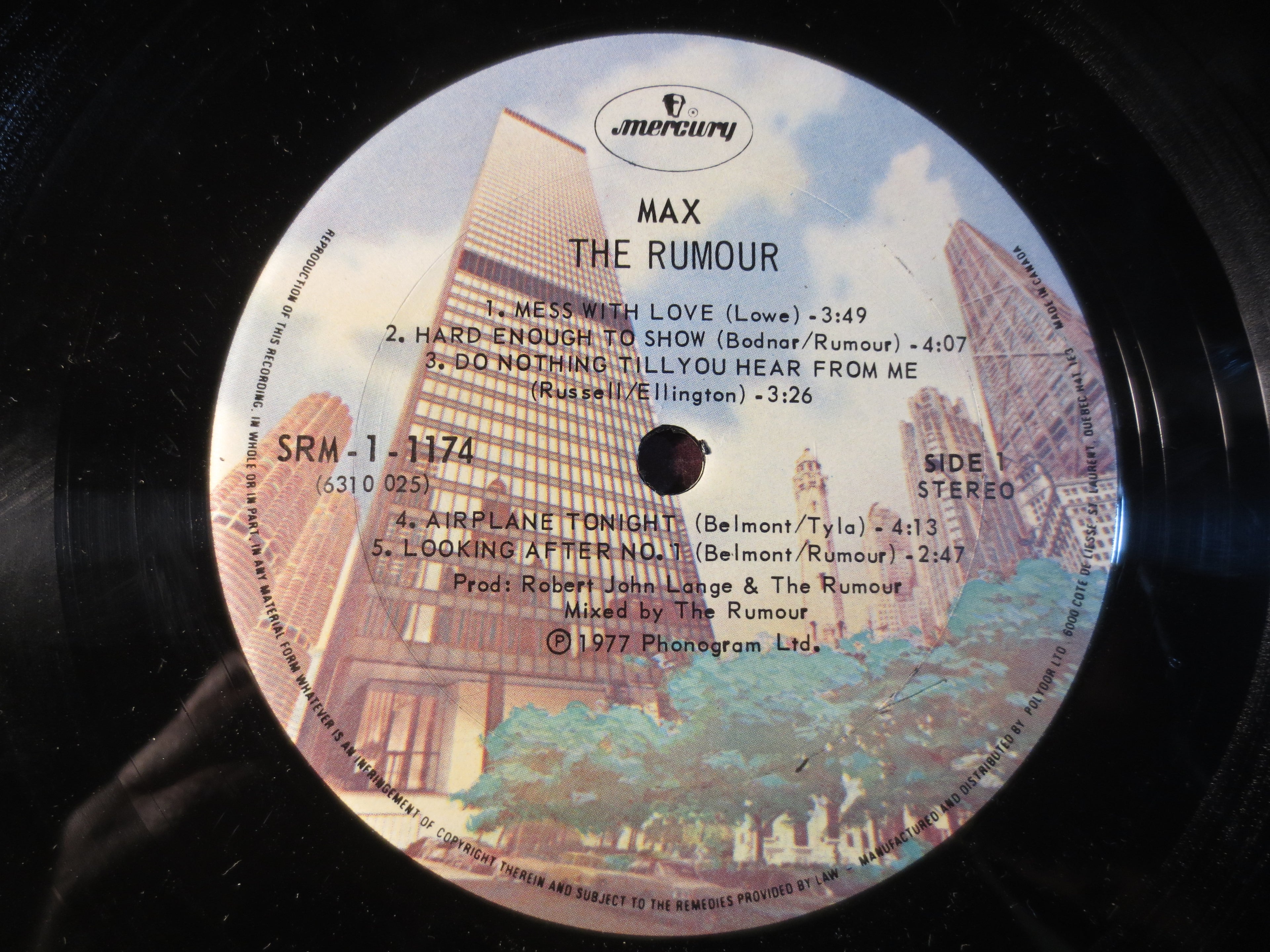 The Rumour – Max (1977) Vinyl LP