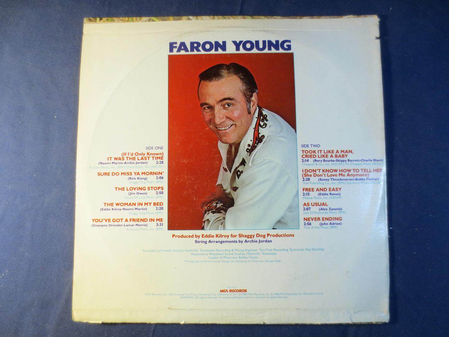 FARON YOUNG, FREE and Easy, Country Record, Vintage Vinyl, Record Vinyl, Records, Vinyl Record, Country Vinyl, 1980 Records