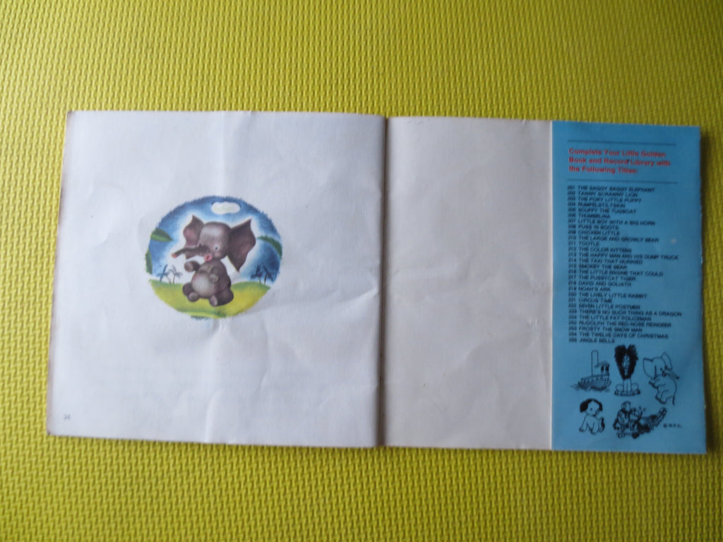 Disney – The Saggy Baggy Elephant (1975) Vinyl LP + Book