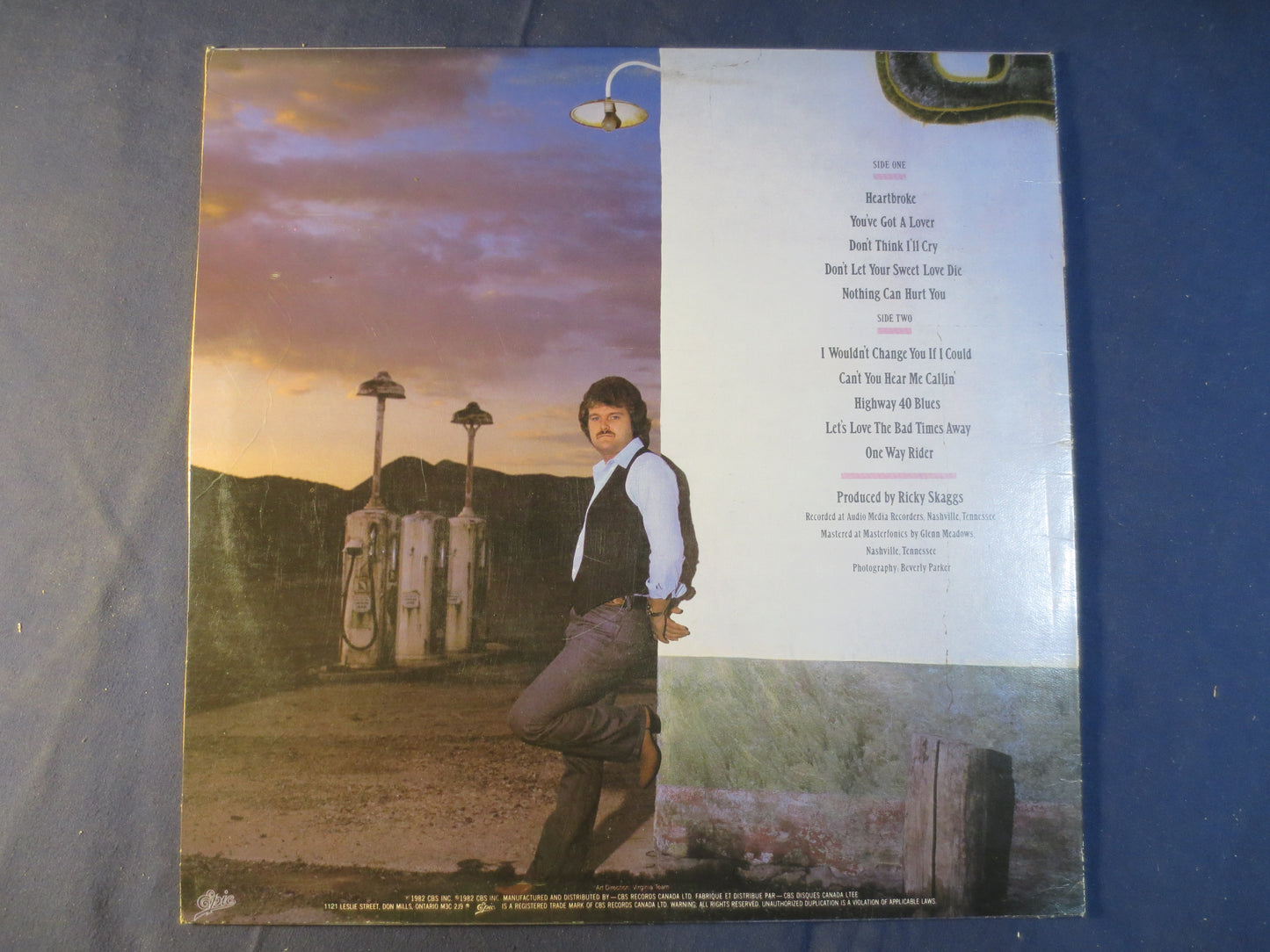 RICKY SCAGGS, Highways and Heartaches, Country Records, Vintage Vinyl, Record Vinyl, Vinyl Records, Records, 1982 Records