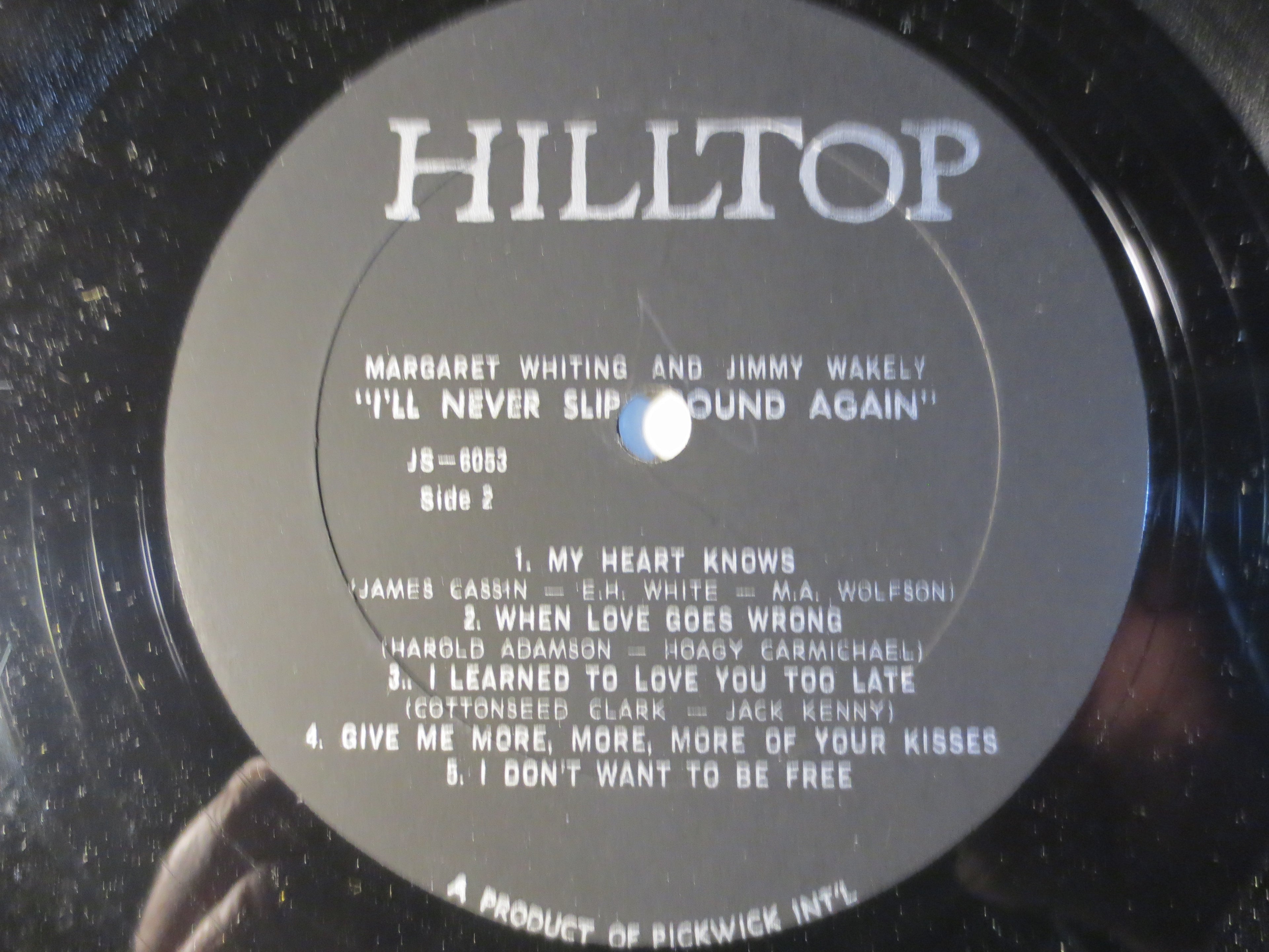 Margaret Whiting & Jimmy Wakely – I'll Never Slip Around Again (Vinyl LP)