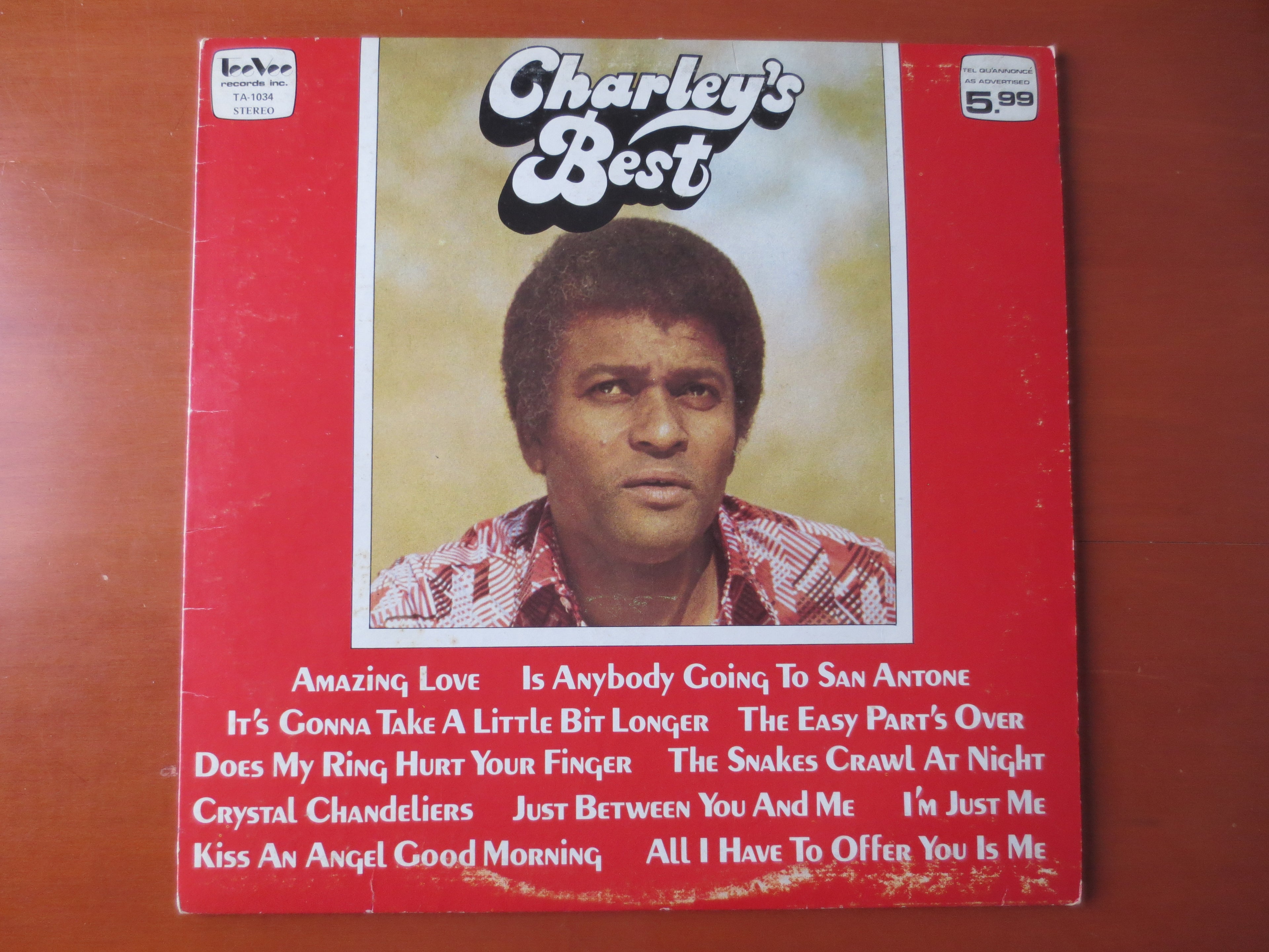Charley Pride – Charley's Best (1976) Vinyl LP