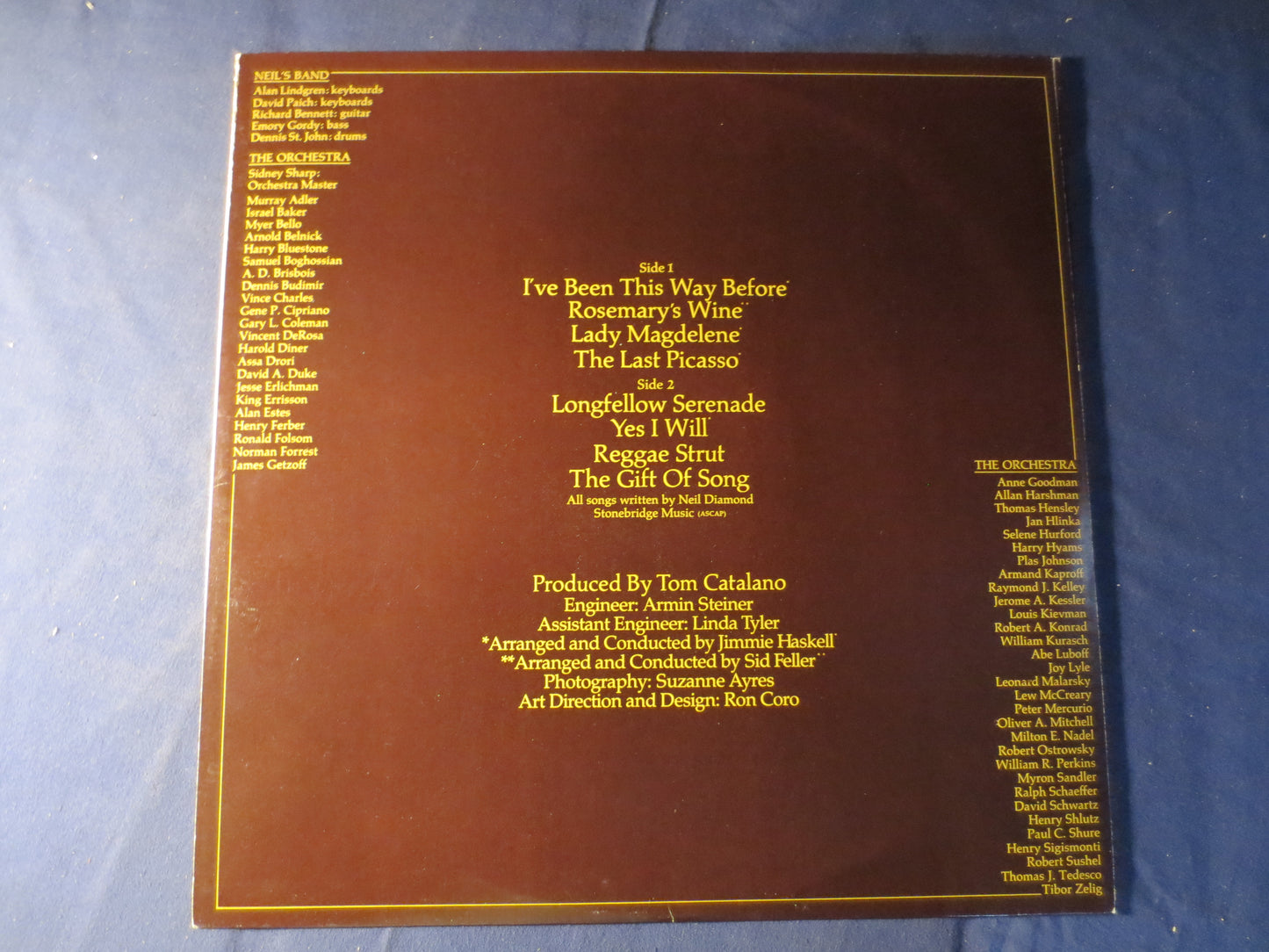 NEIL DIAMOND, SERENADE, Vintage Vinyl, Record Vinyl, Records, Vinyl Records, Vinyl Albums, Neil Diamond Vinyl, 1974 Records
