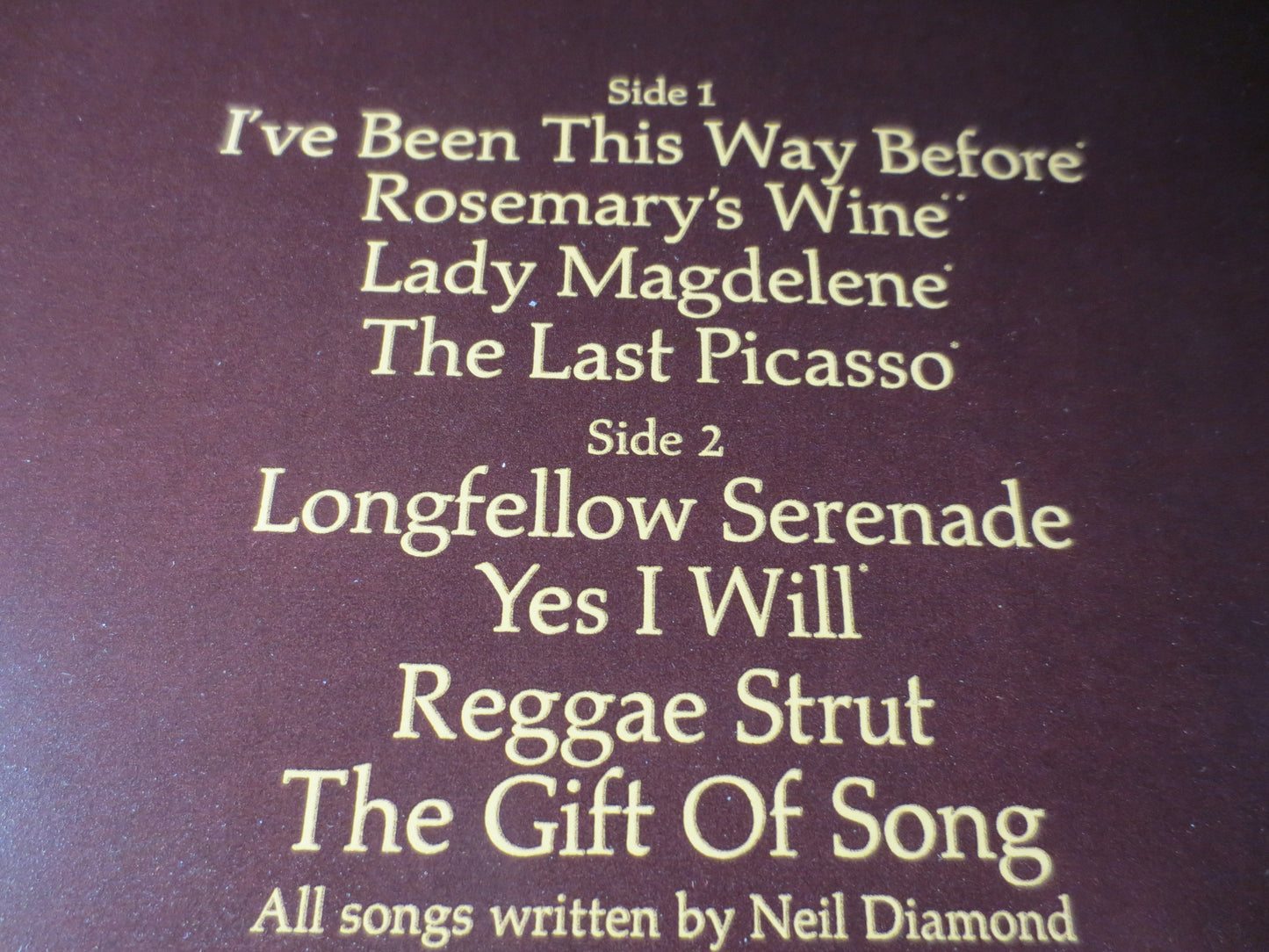NEIL DIAMOND, SERENADE, Vintage Vinyl, Record Vinyl, Records, Vinyl Records, Vinyl Albums, Neil Diamond Vinyl, 1974 Records