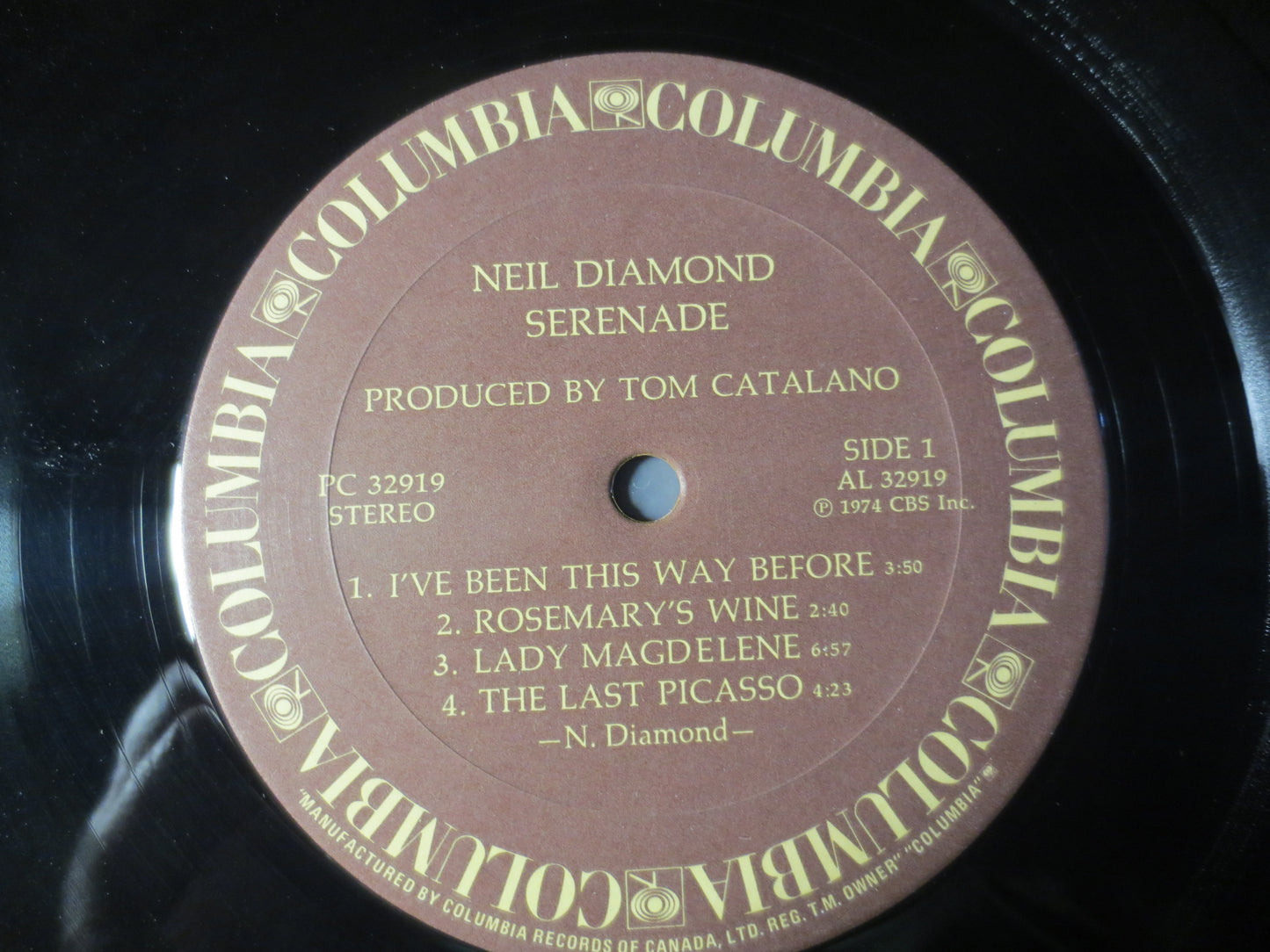 NEIL DIAMOND, SERENADE, Vintage Vinyl, Record Vinyl, Records, Vinyl Records, Vinyl Albums, Neil Diamond Vinyl, 1974 Records