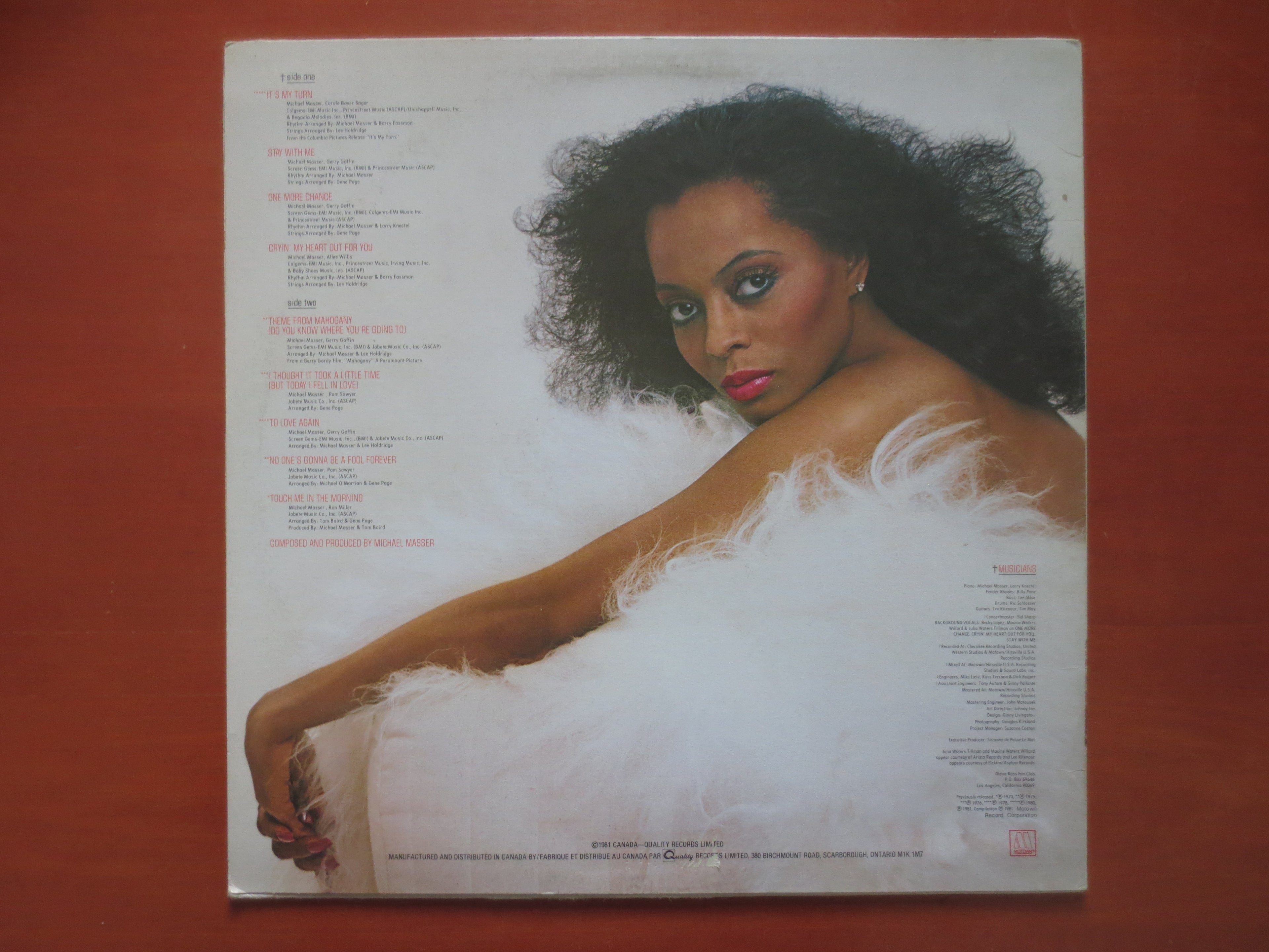 DIANA ROSS, To Love Again, Vintage Album, 1981 Record, Vinyl Lp