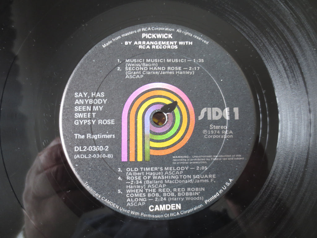 The Ragtimers – Say, Has Anybody Seen My Sweet Gypsy Rose? (1974) Double Vinyl LP