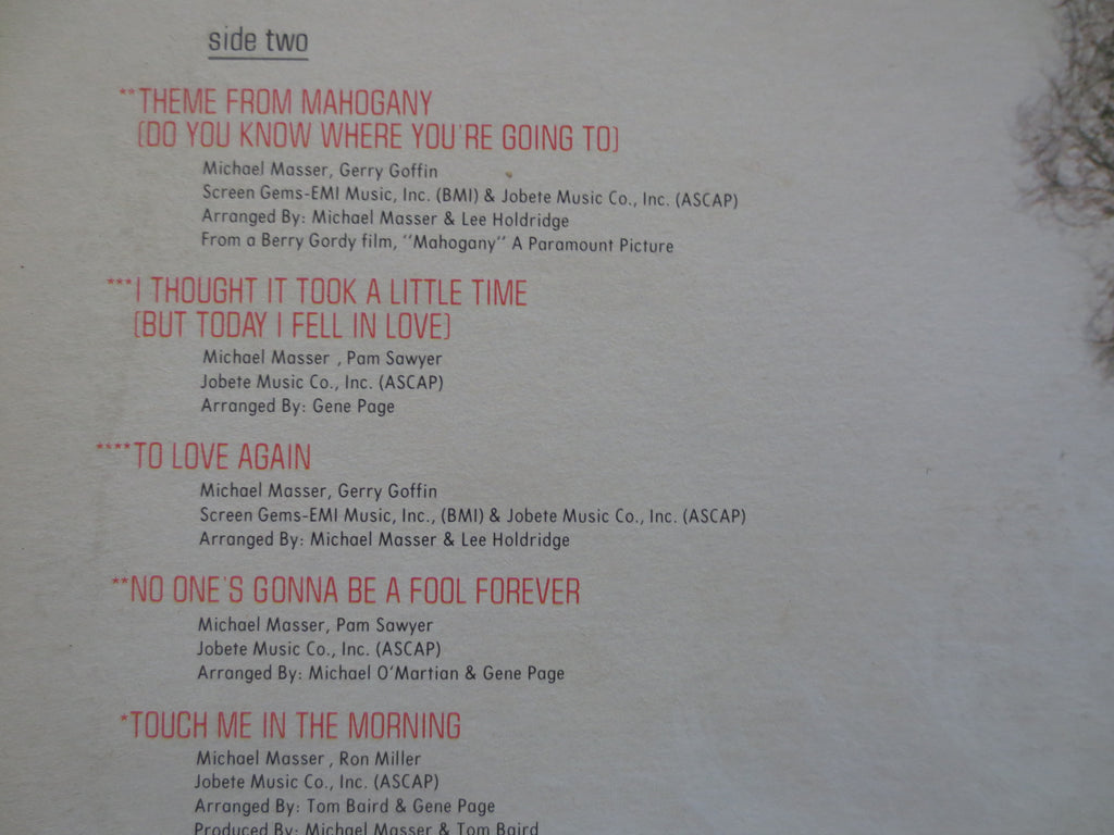 DIANA ROSS, To Love Again, Vintage Album, 1981 Record, Vinyl Lp