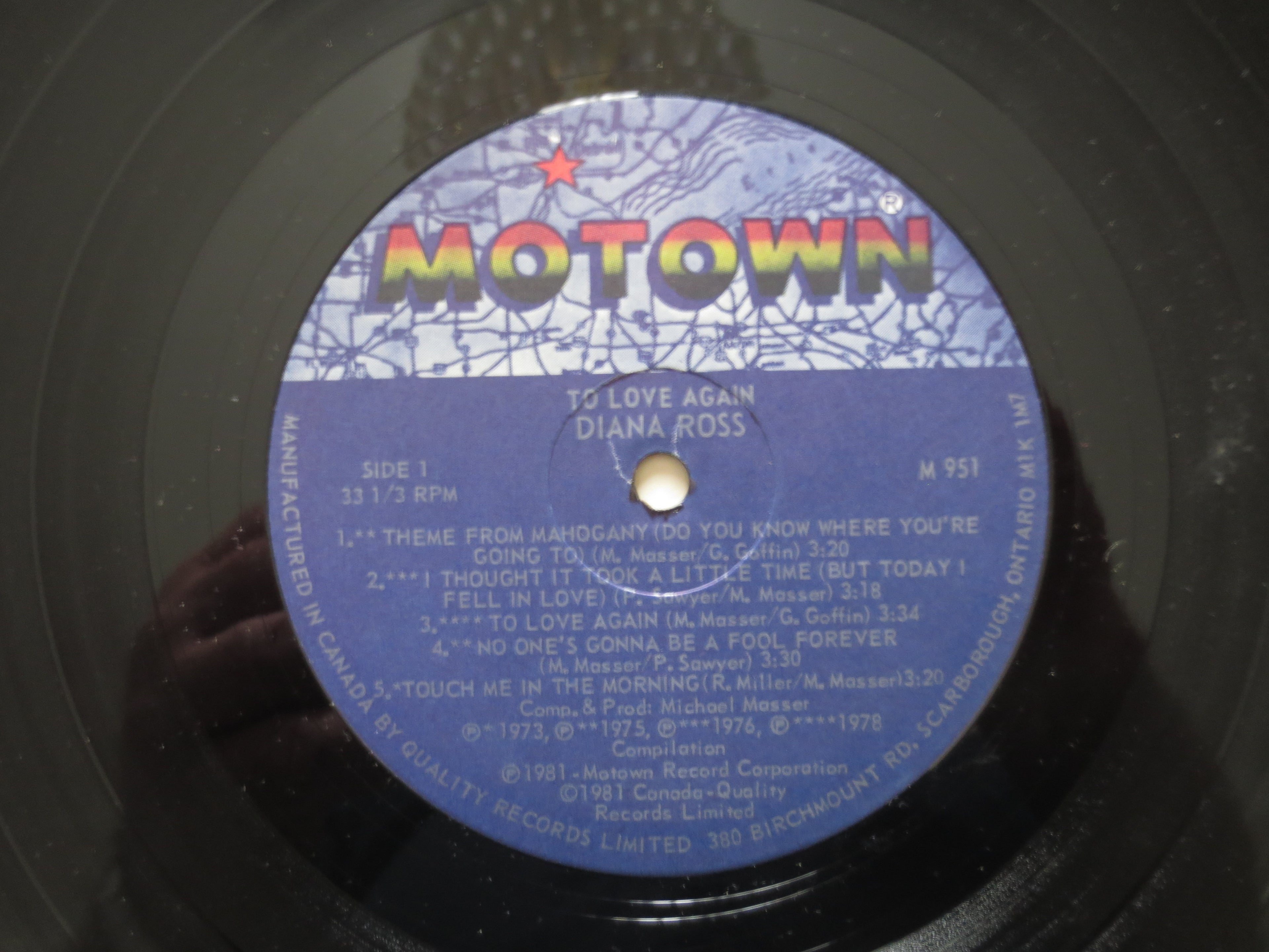 DIANA ROSS, To Love Again, Vintage Album, 1981 Record, Vinyl Lp