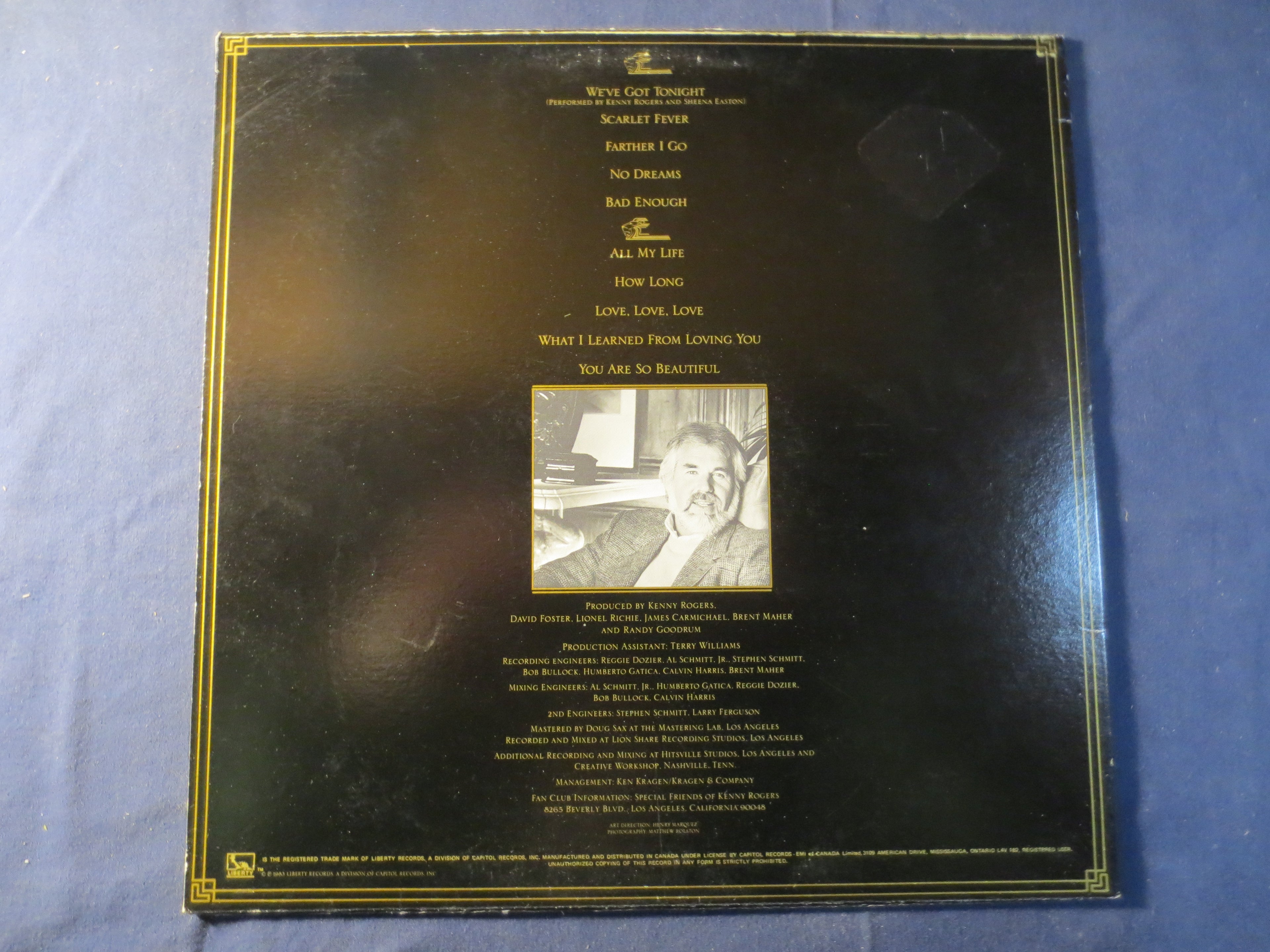 Kenny Rogers – We’ve Got Tonight (1983) Vinyl LP