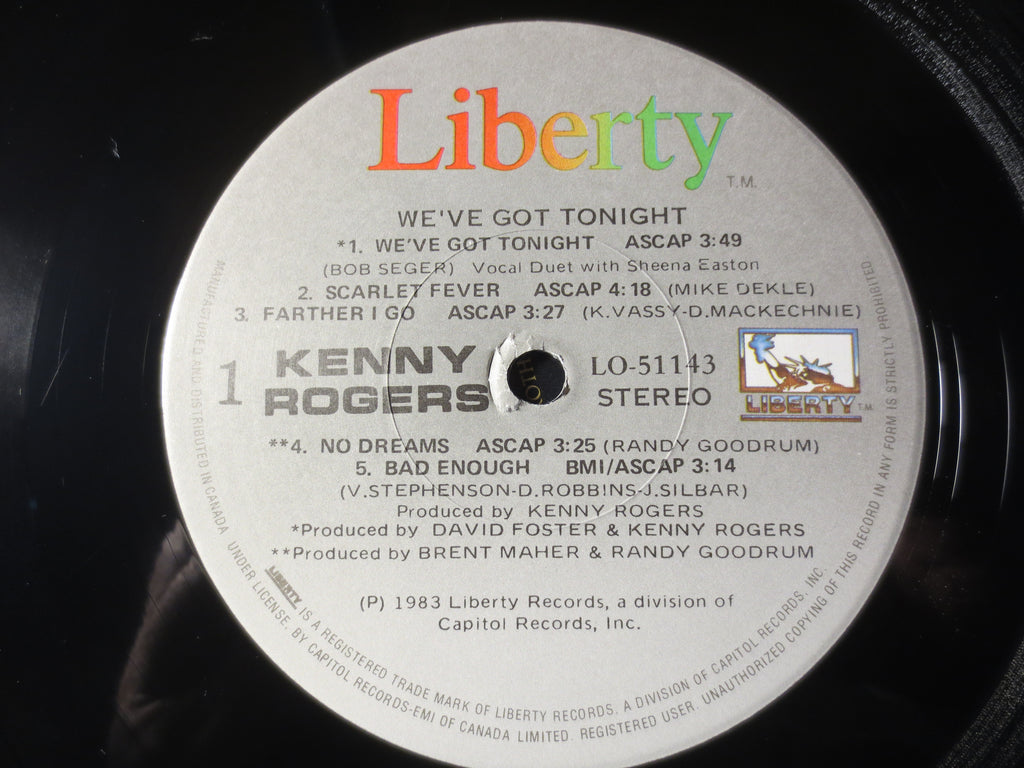 Kenny Rogers – We’ve Got Tonight (1983) Vinyl LP