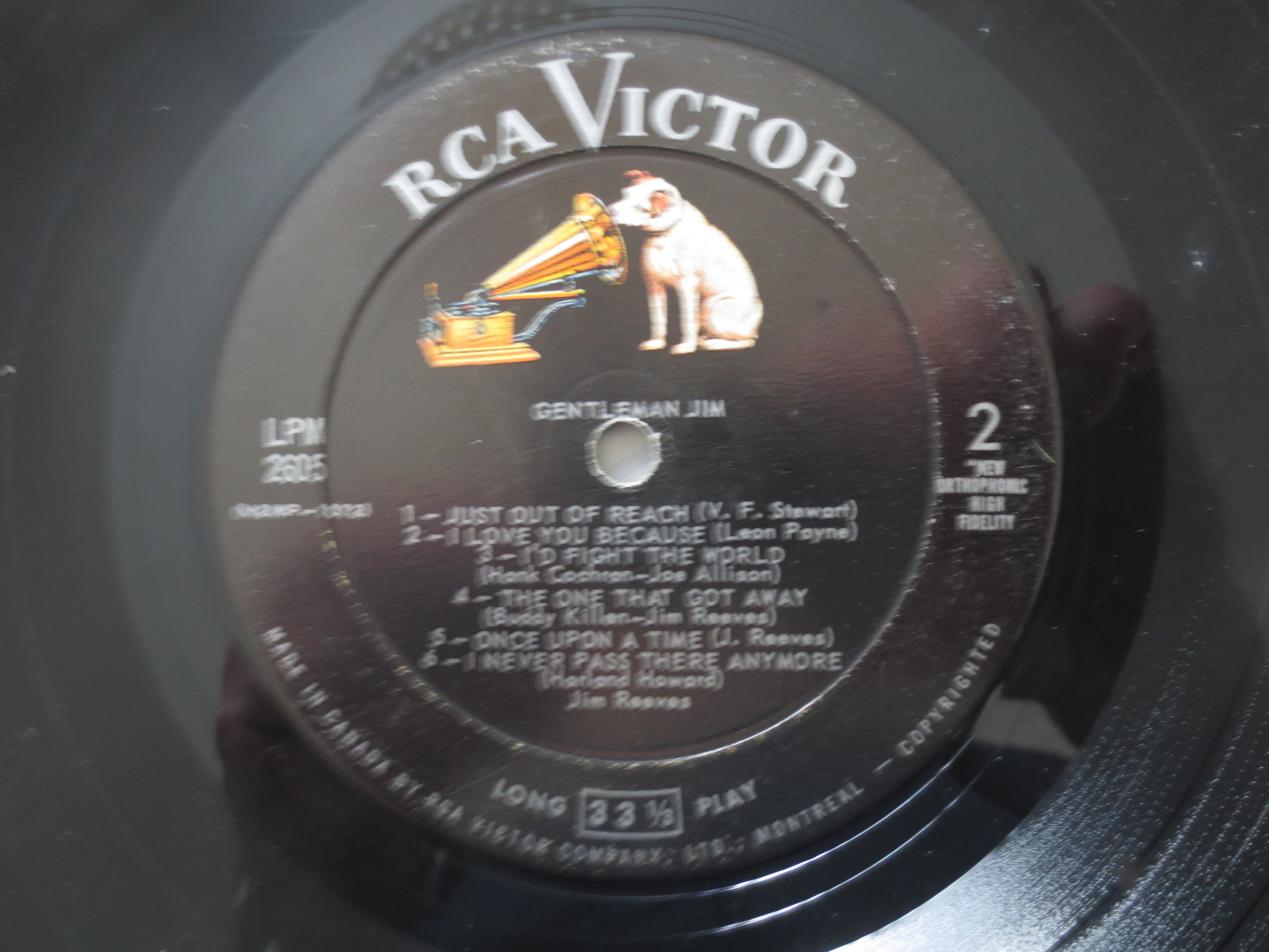 Jim Reeves – Gentleman Jim (1963) Vinyl LP