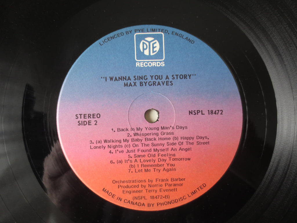 Max Bygraves – I Wanna Sing You a Story (1976) Vinyl LP