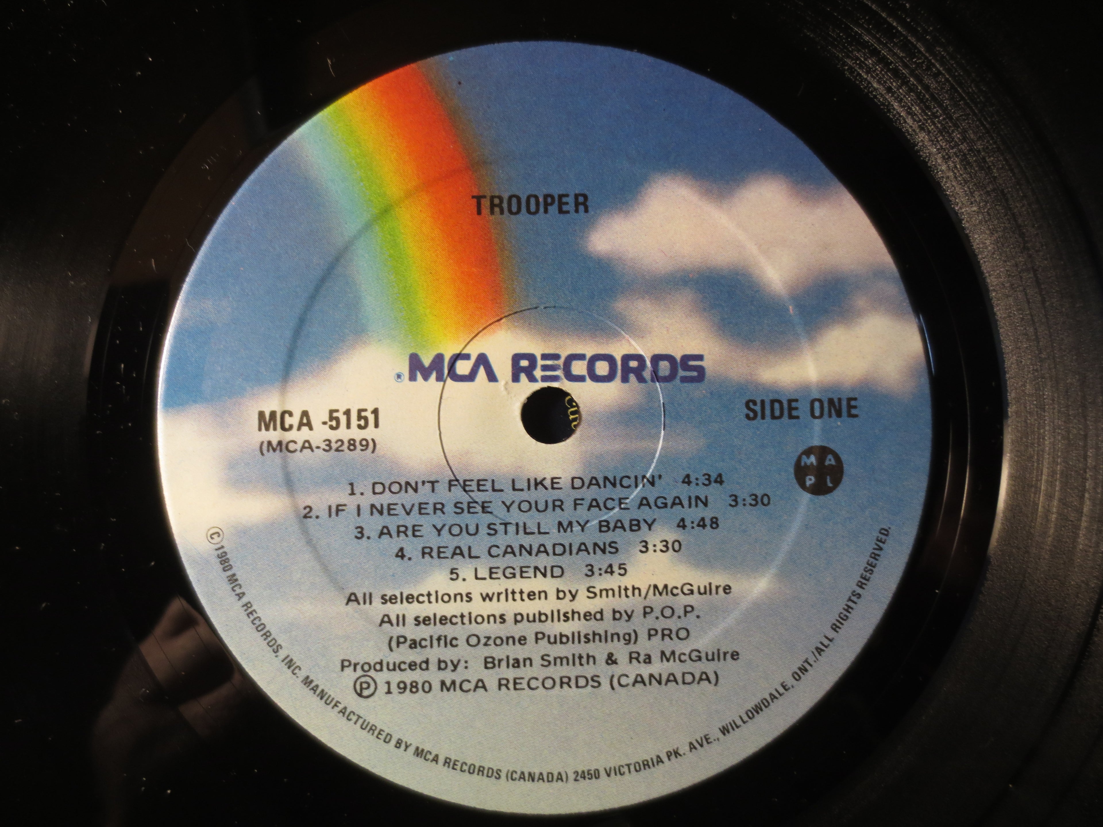 TROOPER, RARE Untitled, TROOPER Records, Vintage Vinyl, Trooper Albums, Trooper lps, Vinyl Record, Rock Vinyl, 1980 Records