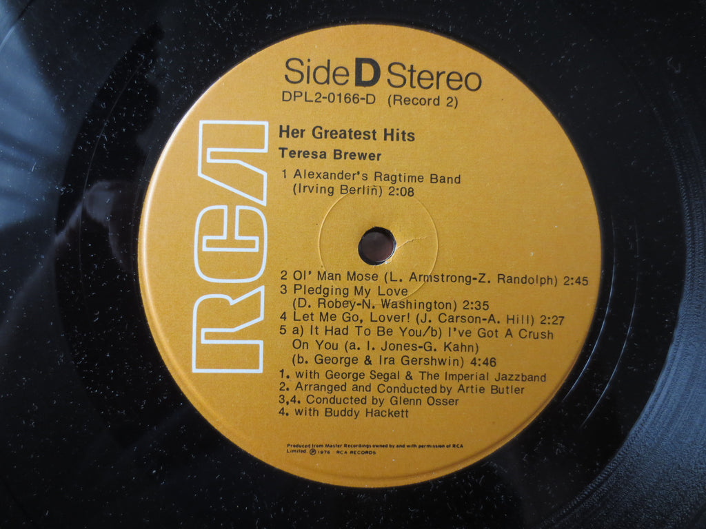 Teresa Brewer – Her Greatest Hits (1975) Double Vinyl LP
