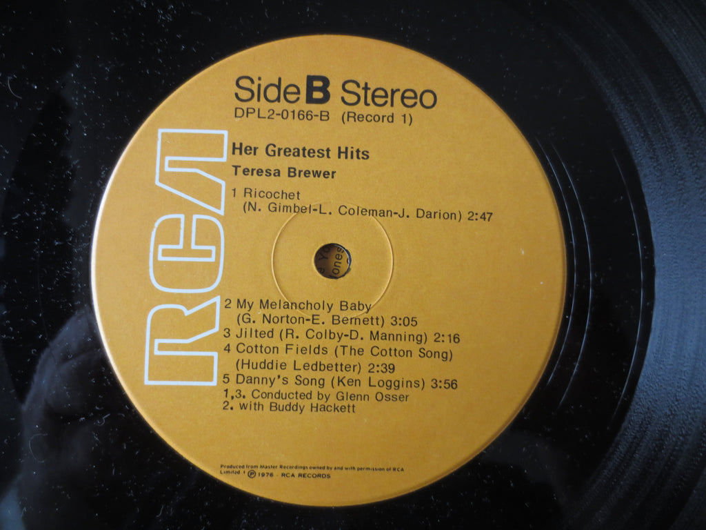 Teresa Brewer – Her Greatest Hits (1975) Double Vinyl LP