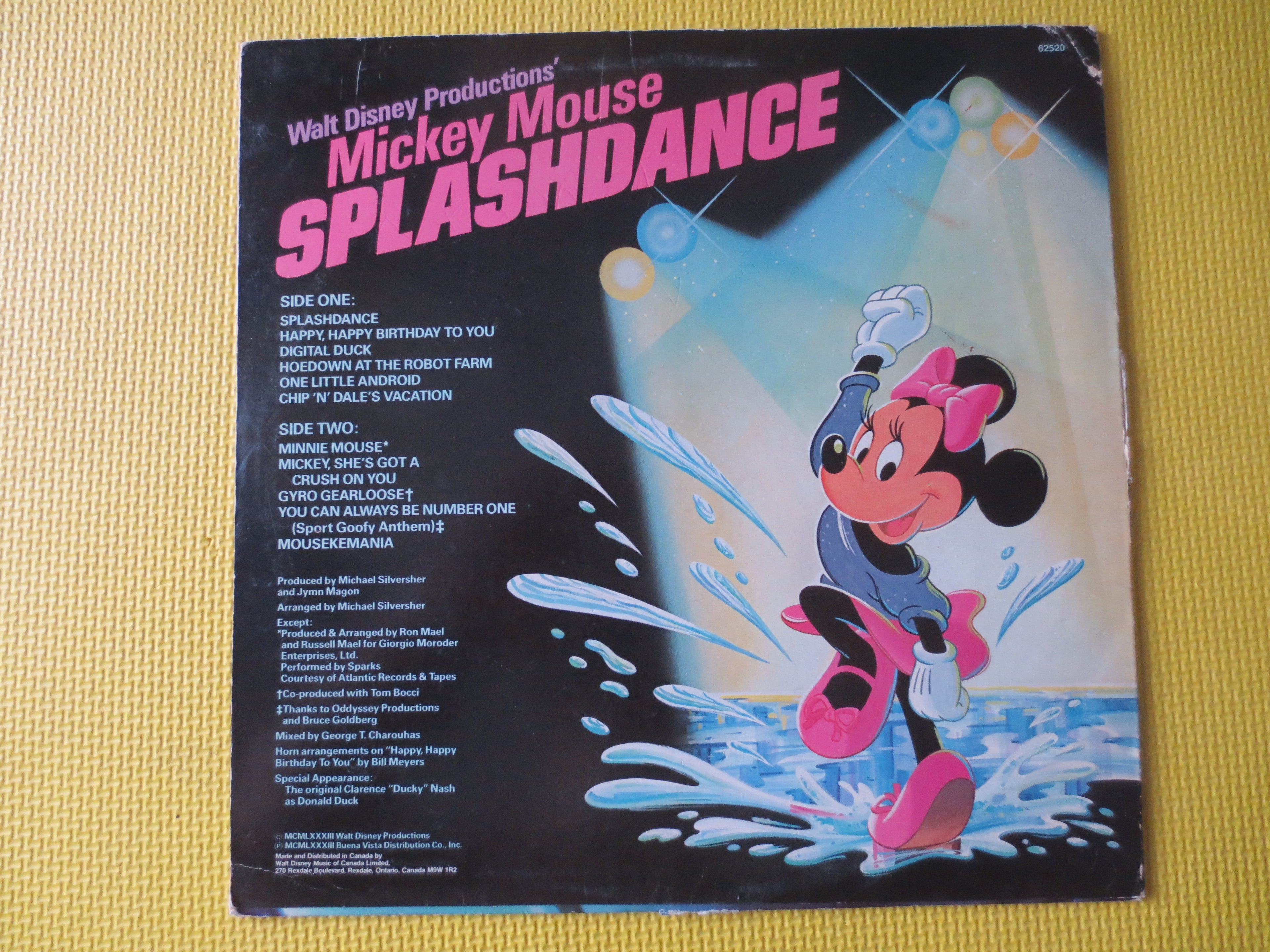 Mickey Mouse – Splashdance (1983) Vinyl LP
