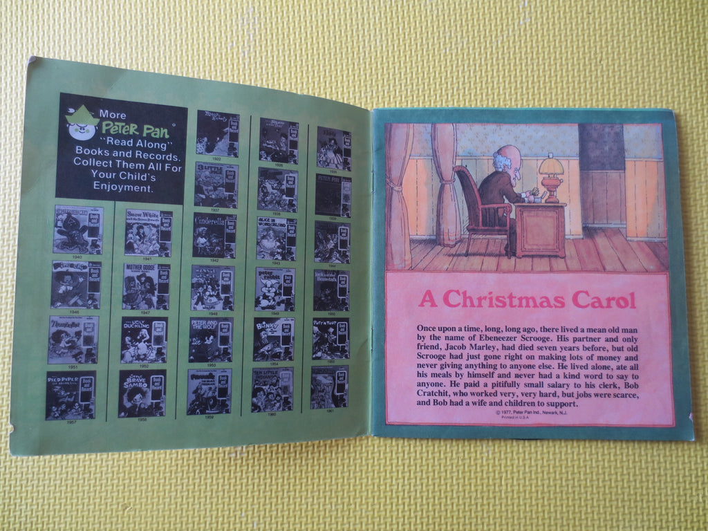 A Christmas Carol – Peter Pan Records Book & Record Set (1981)