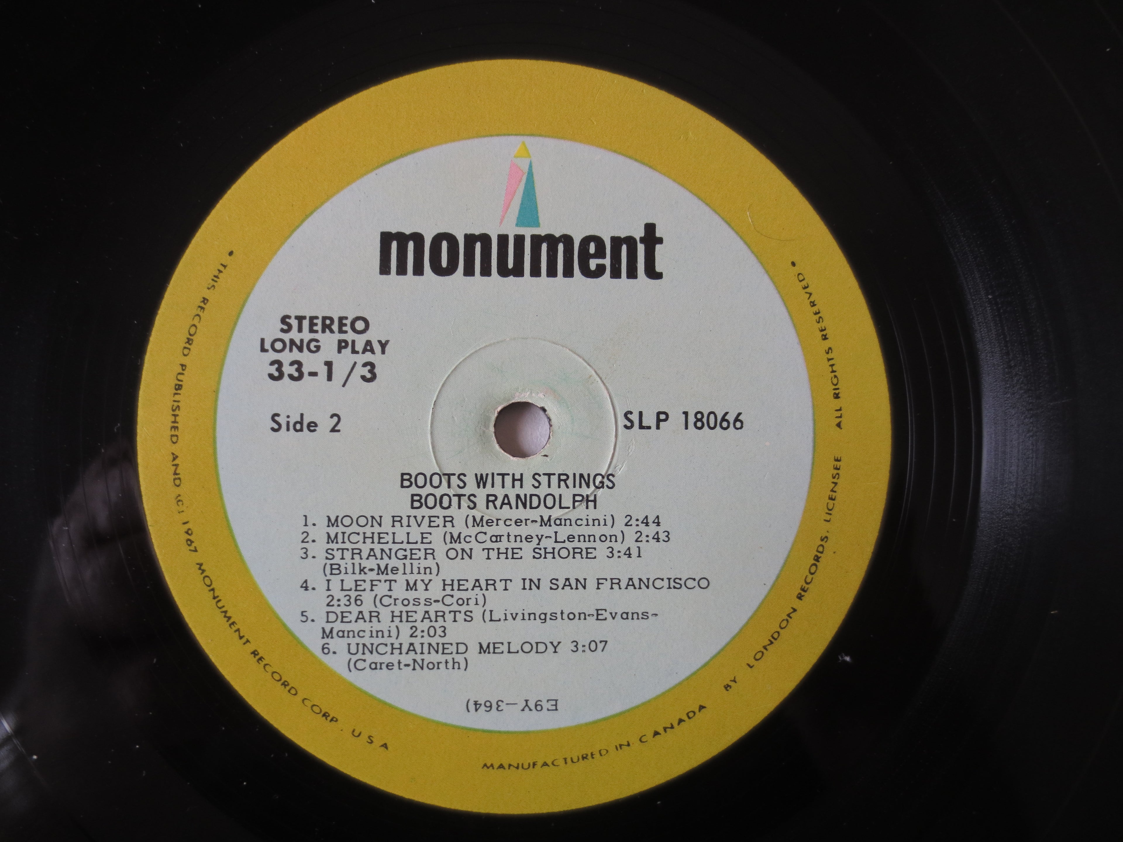 Boots Randolph – Boots With Strings (1966) Vinyl LP