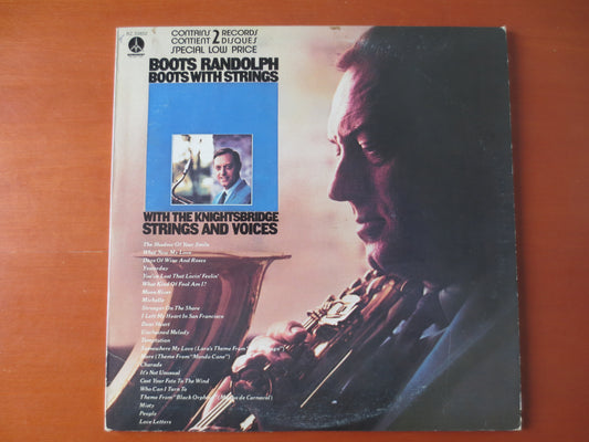 BOOTS RANDOLPH, Boots With STRINGS, Knightsbridge String, Vintage Vinyl, Record Vinyl, Sax Music, Vinyl Lp, 1966 Records
