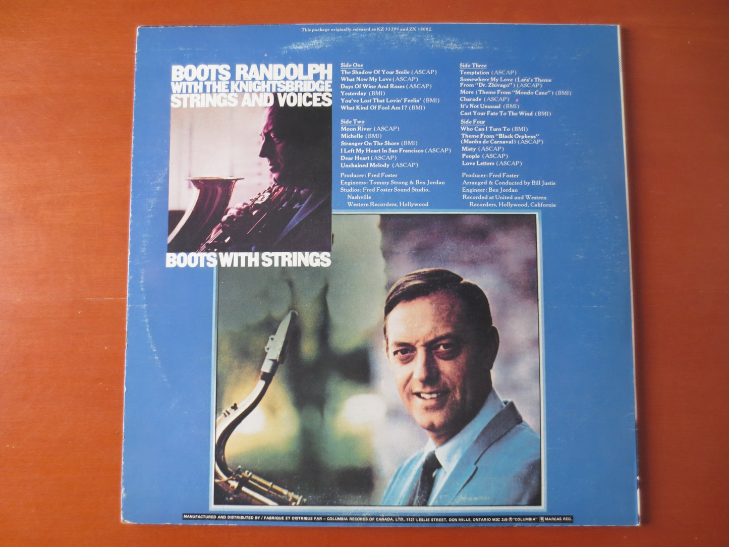 BOOTS RANDOLPH, Boots With STRINGS, Knightsbridge String, Vintage Vinyl, Record Vinyl, Sax Music, Vinyl Lp, 1966 Records