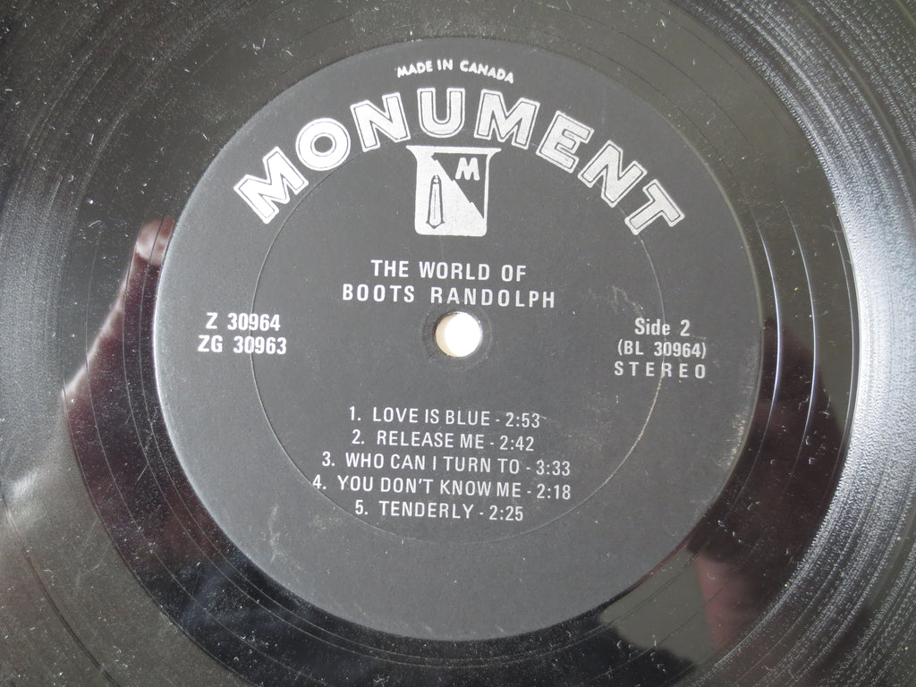 Boots Randolph – The World of Boots Randolph (1971) Vinyl LP