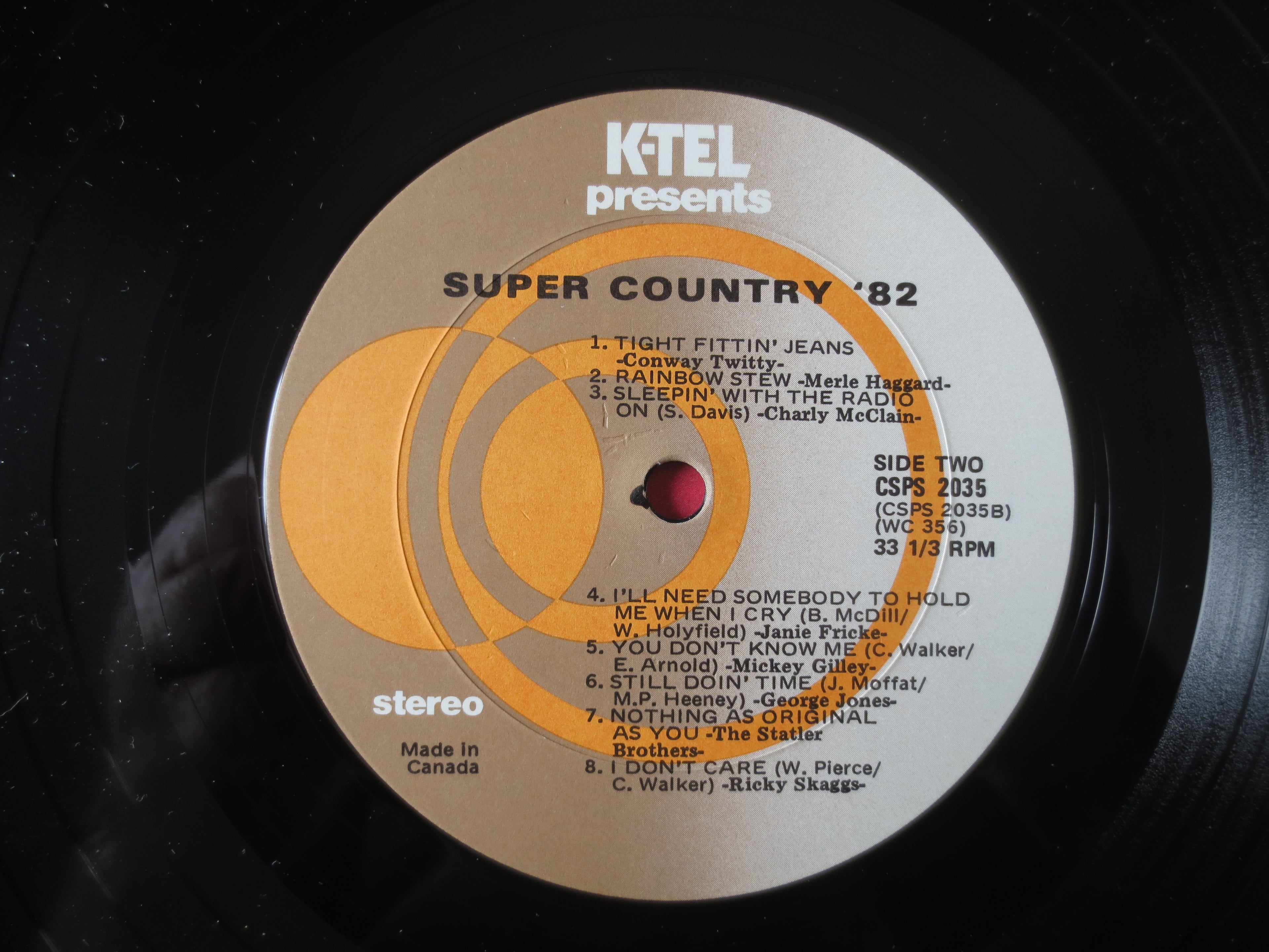 Super Country 82 – K-Tel (1982) Vinyl LP