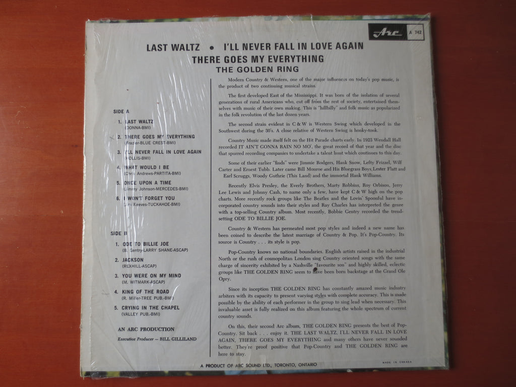The Golden Ring – Last Waltz (1967) Vinyl LP