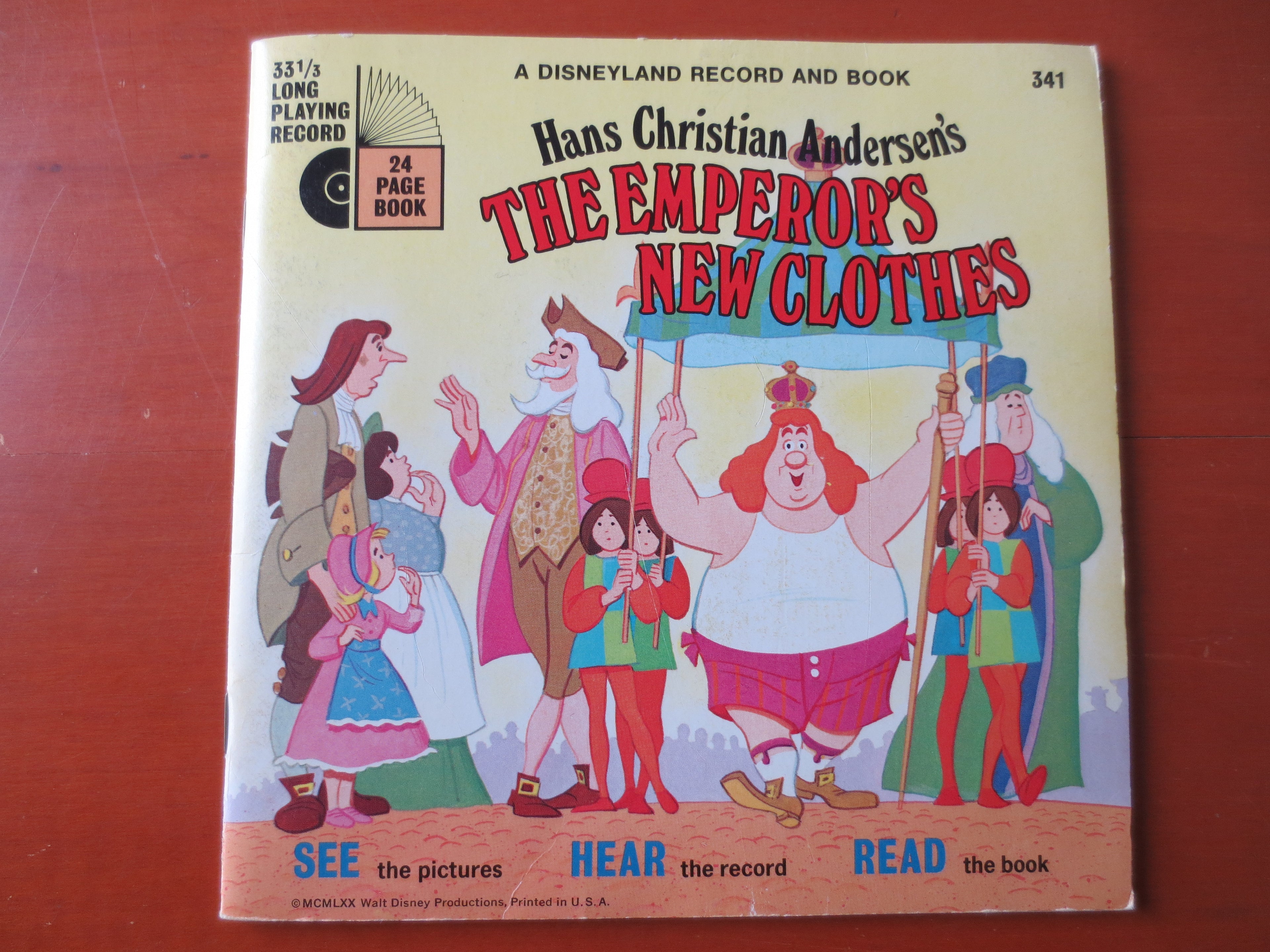 Disneyland – The Emperor's New Clothes (1970) Vinyl 7" with 24-Page Colour Book