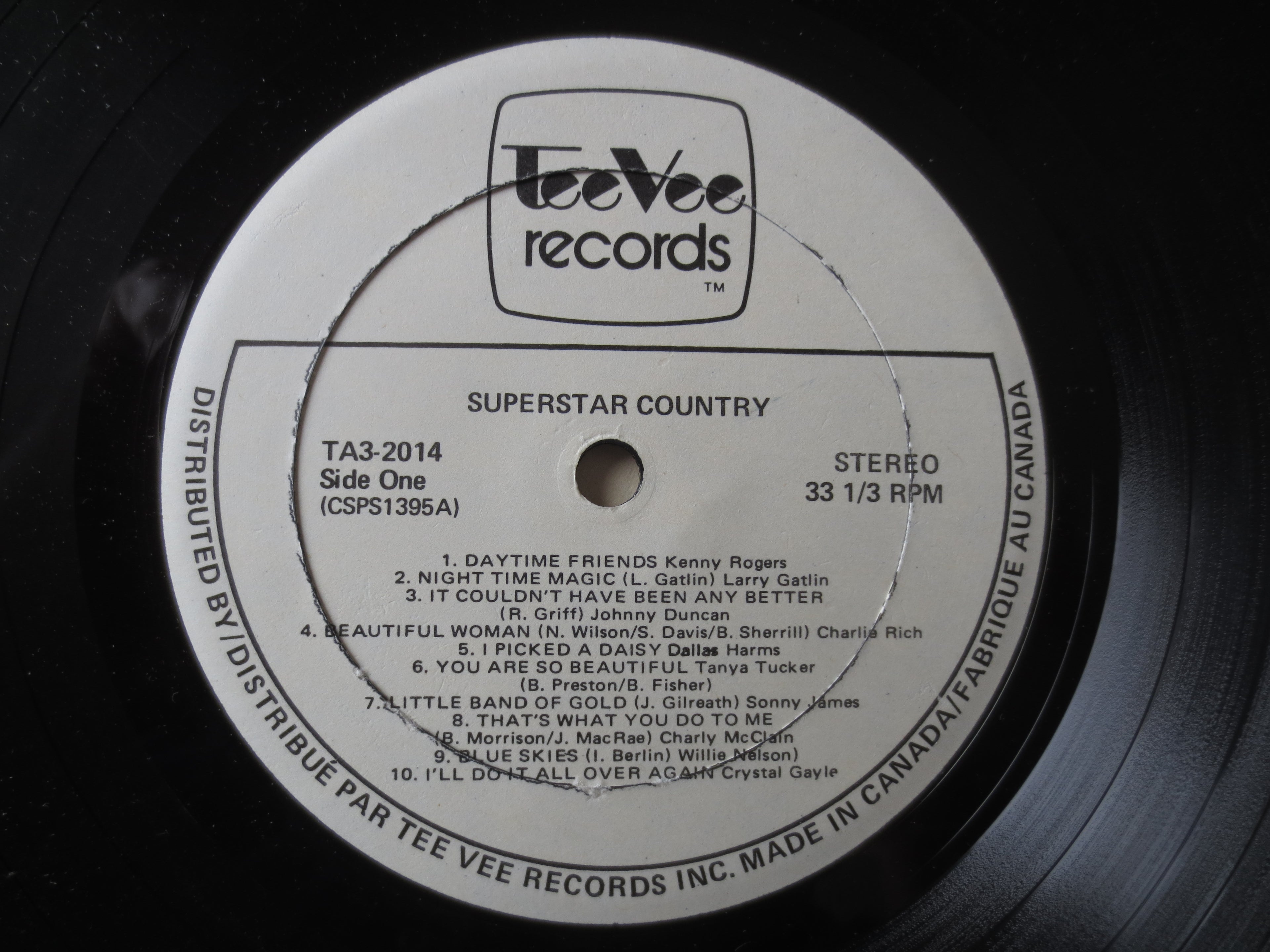 Superstar Country – Tee Vee Records (1979) Vinyl LP