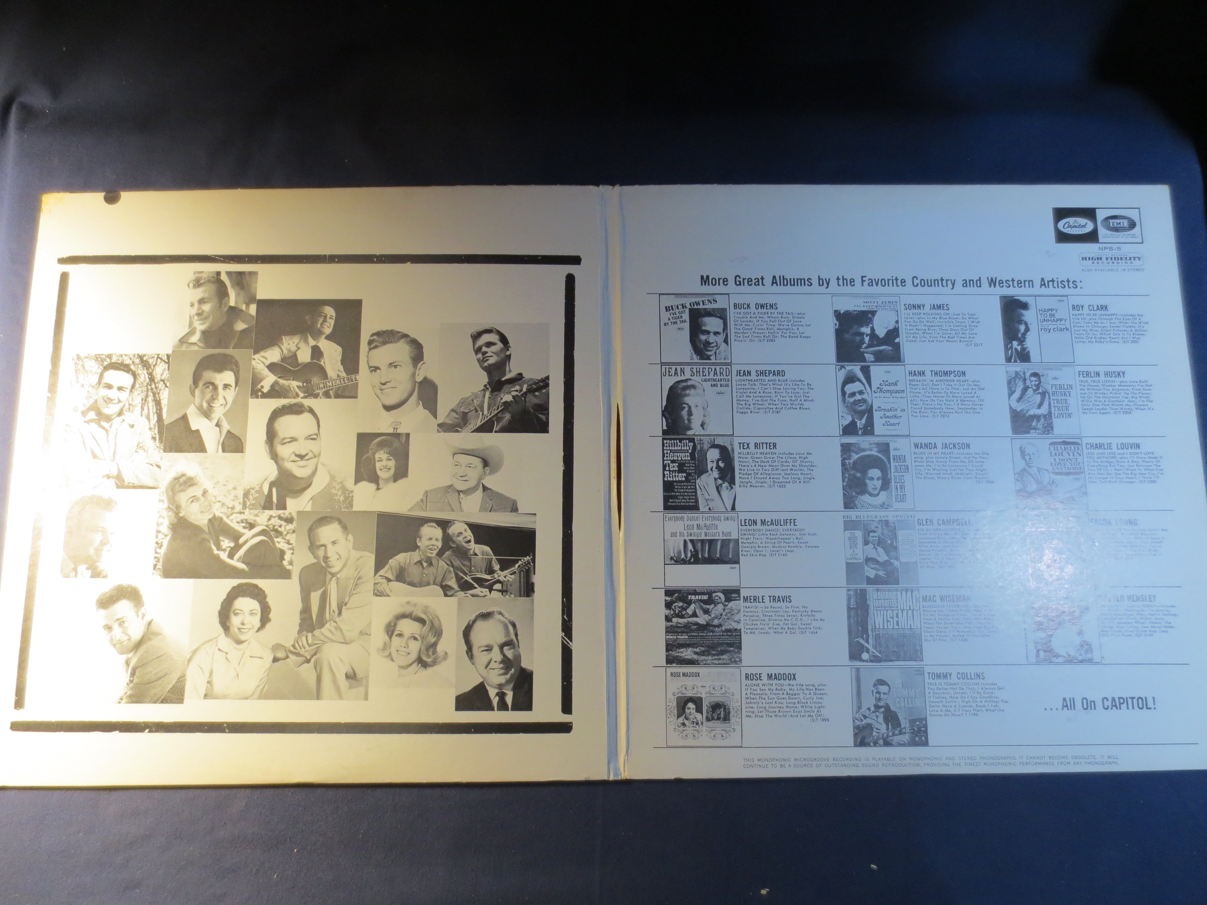 The World of Country Music (1965) Double Vinyl LP