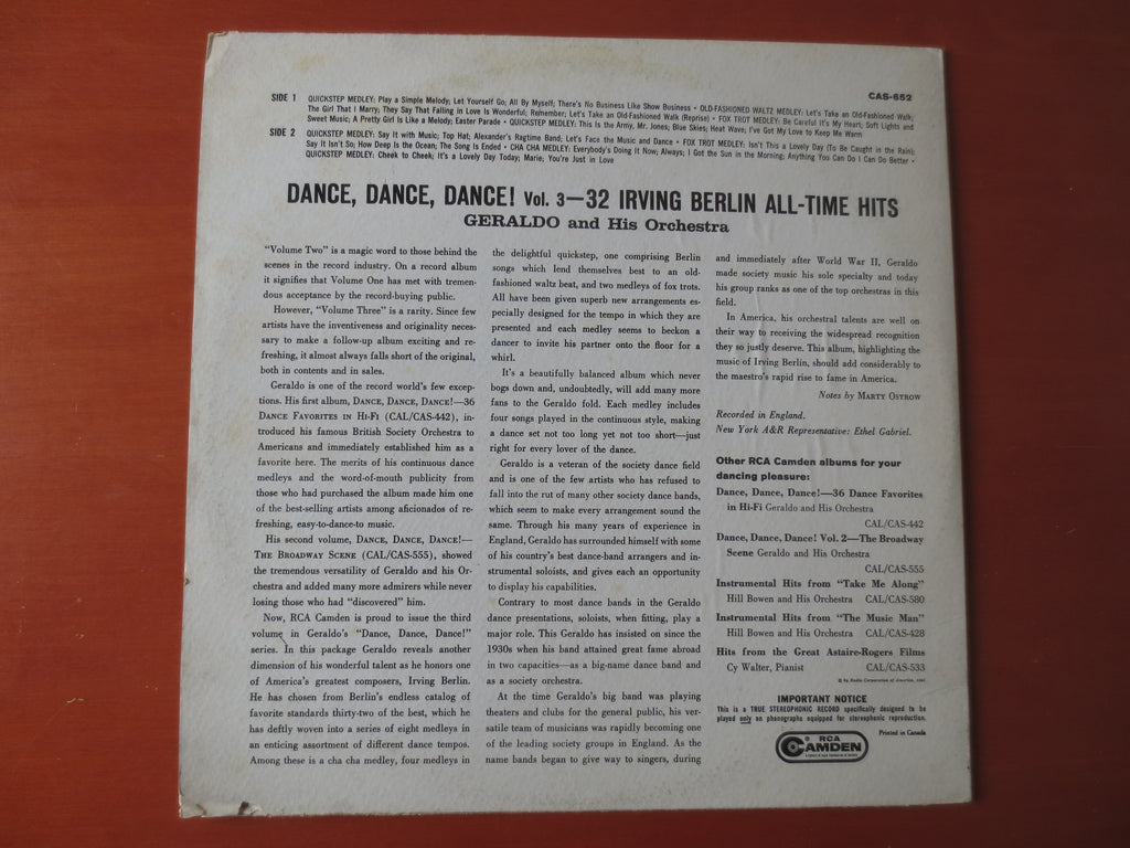 Geraldo & His Orchestra – Dance, Dance, Dance! Vol. 3 (1961) Vinyl LP