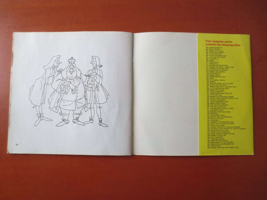 Disneyland – The Emperor's New Clothes (1970) Vinyl 7" with 24-Page Colour Book