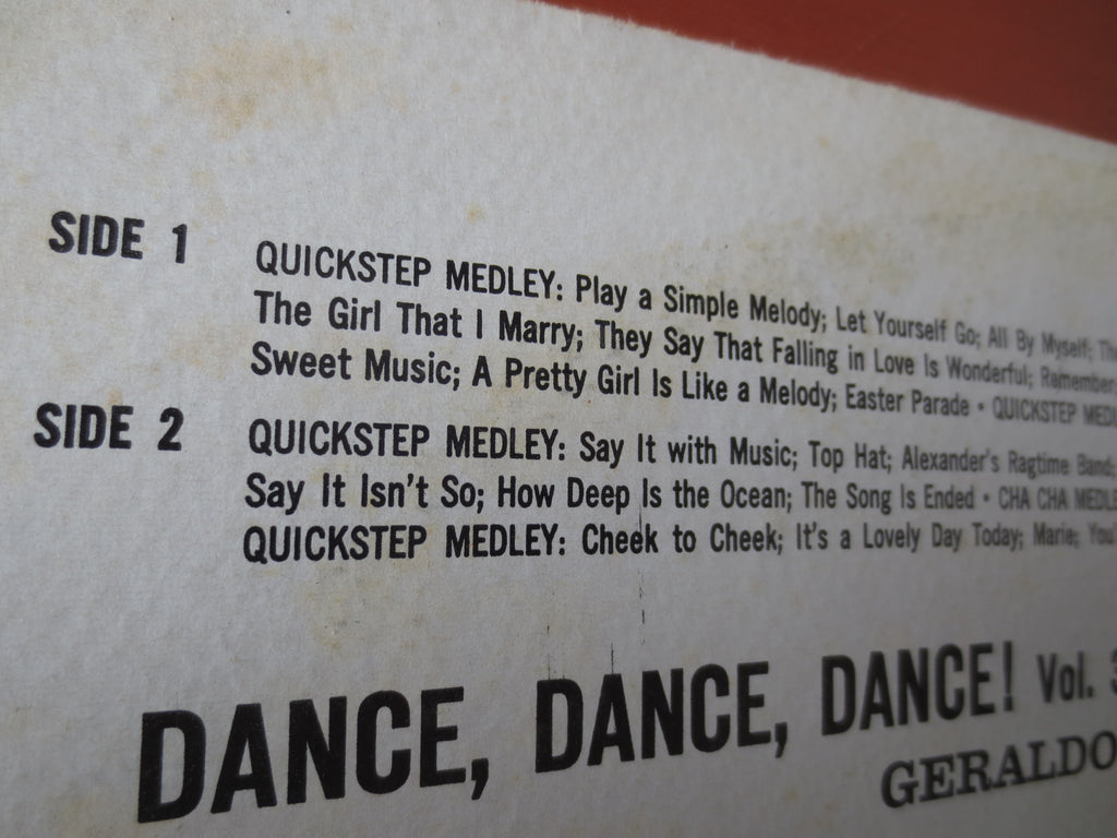 Geraldo & His Orchestra – Dance, Dance, Dance! Vol. 3 (1961) Vinyl LP