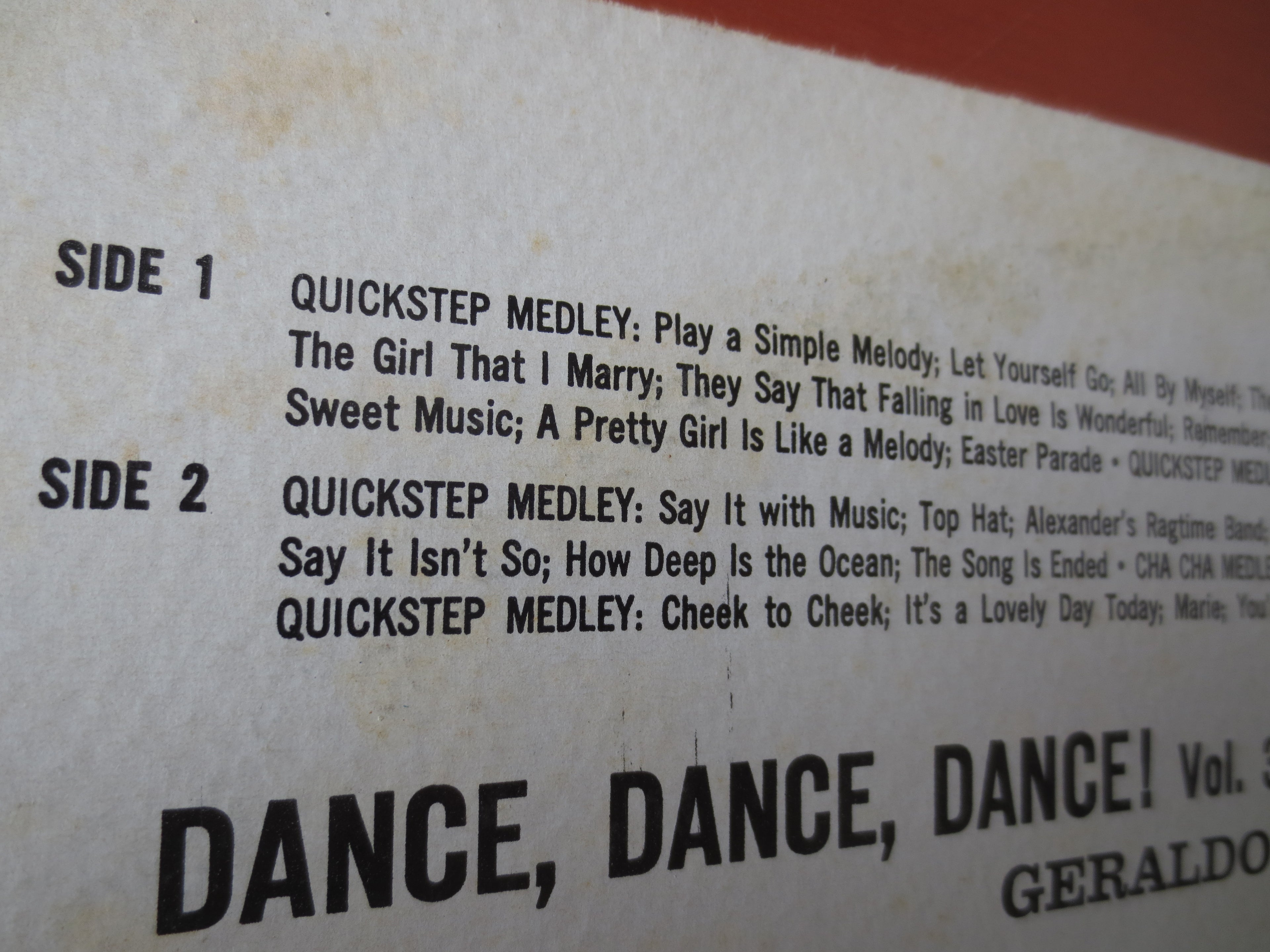 Geraldo & His Orchestra – Dance, Dance, Dance! Vol. 3 (1961) Vinyl LP